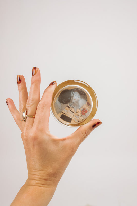 Presse-papier met afbeelding "De Kus" van Gustav Klimt