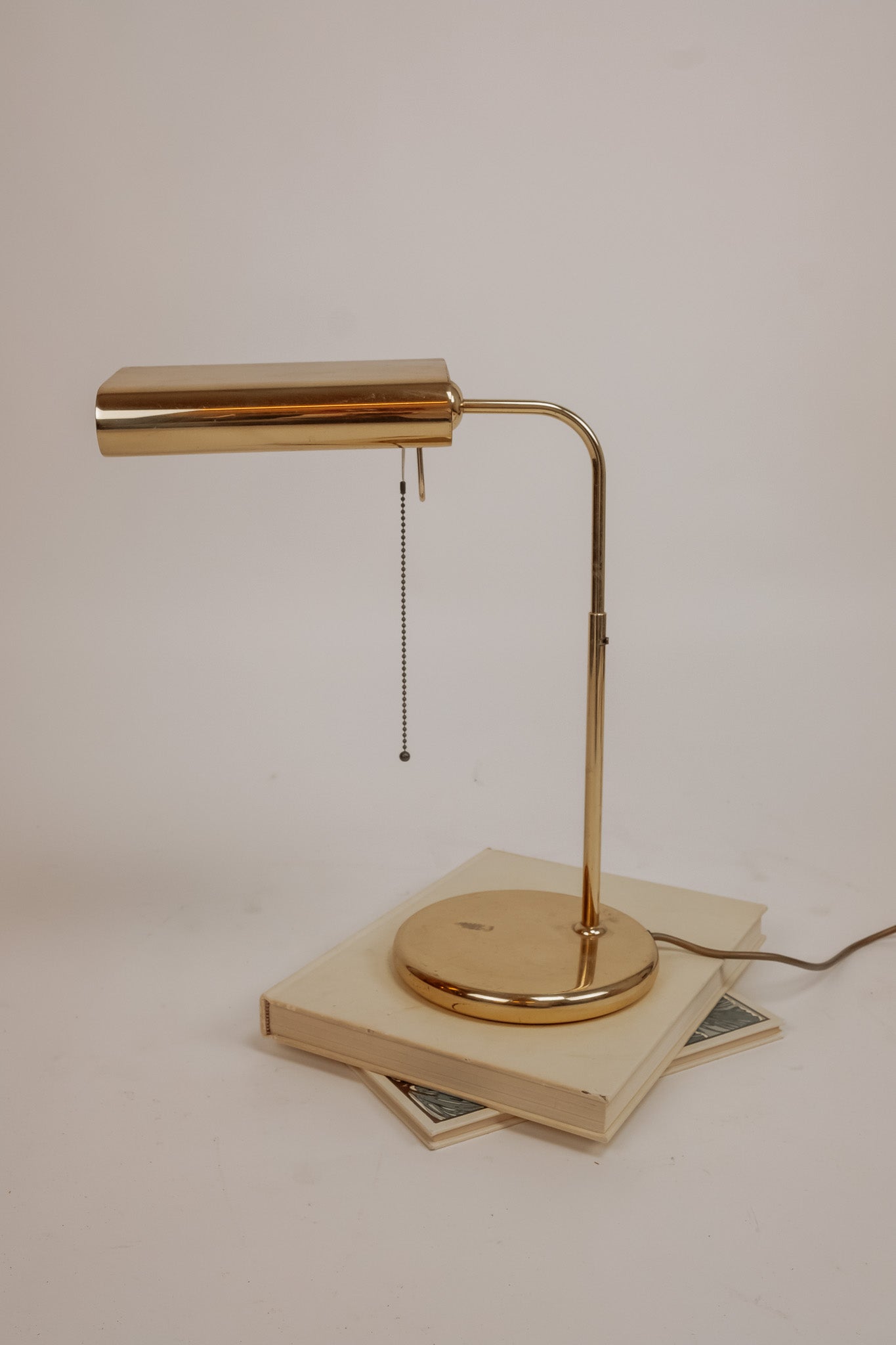 Vintage messing bureaulamp van Sölken Leuchten, jaren 70