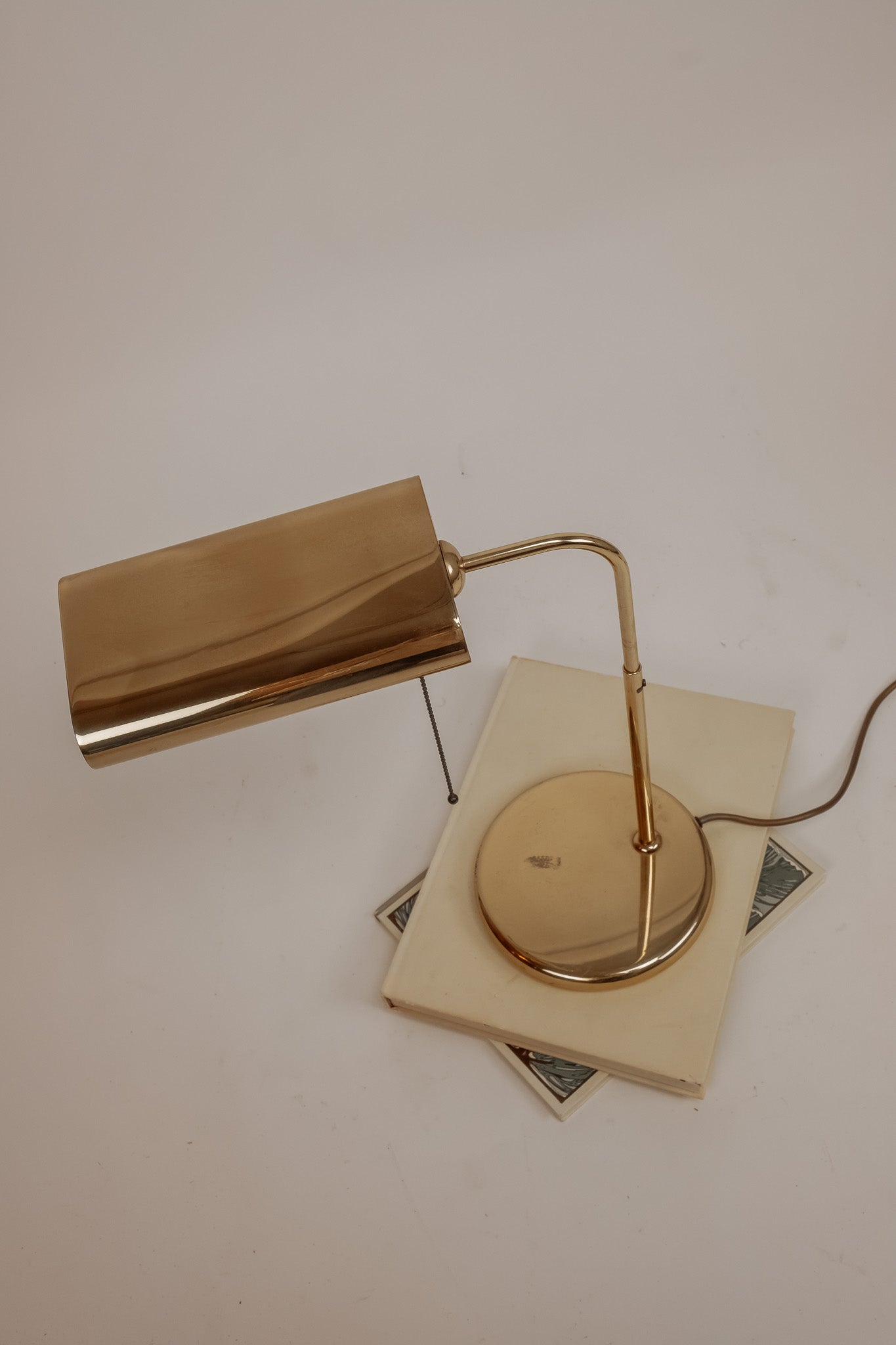 Vintage messing bureaulamp van Sölken Leuchten, jaren 70