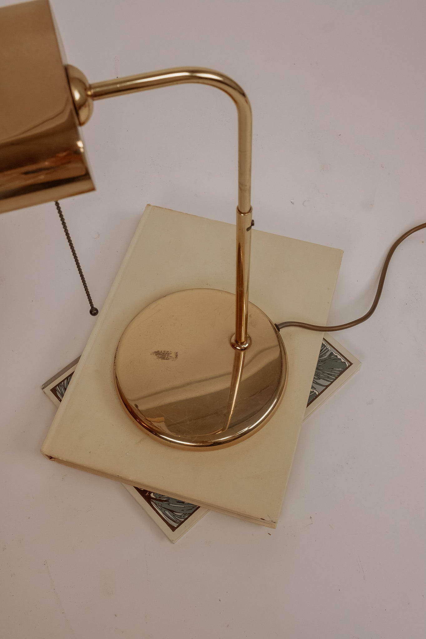 Vintage messing bureaulamp van Sölken Leuchten, jaren 70