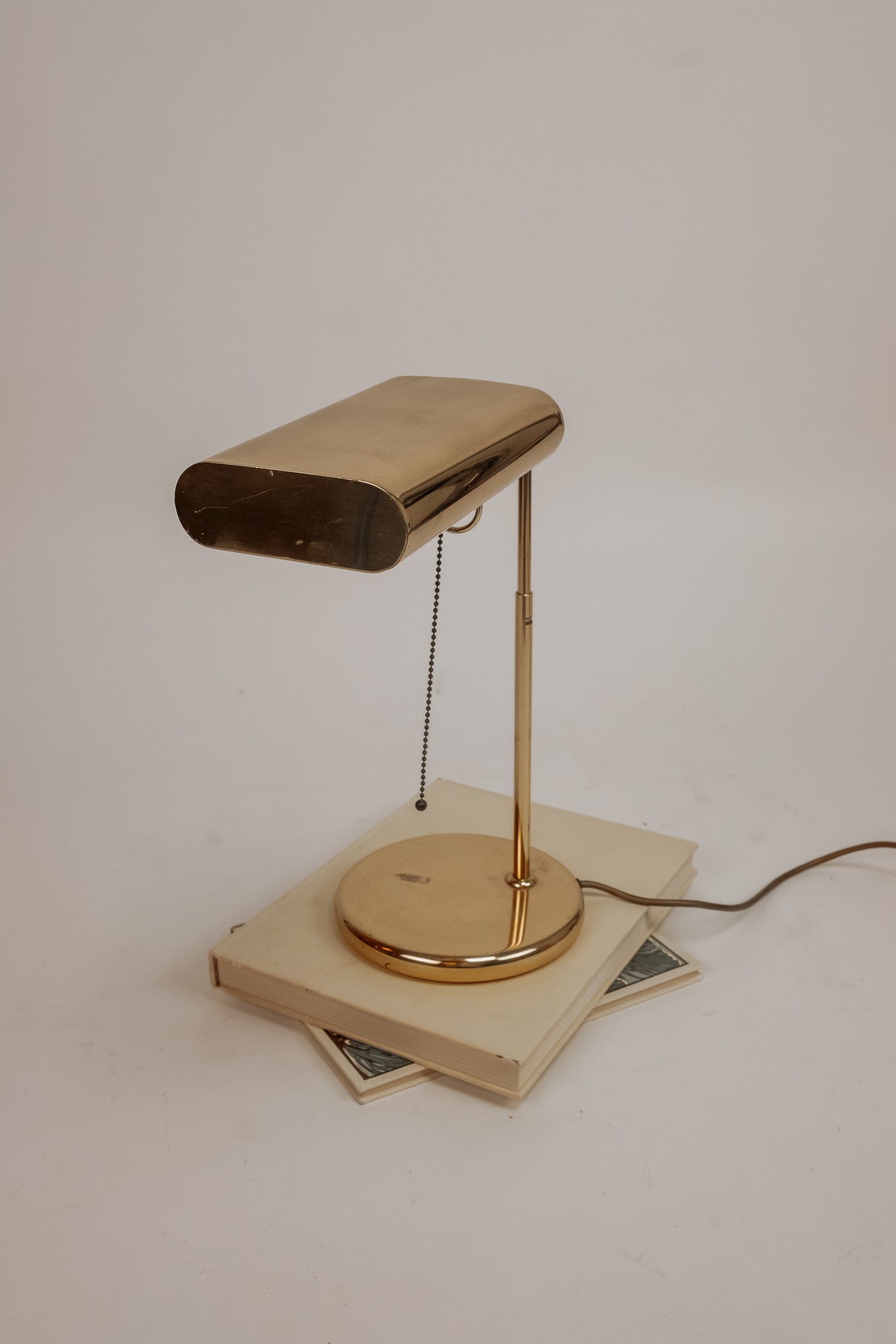 Vintage messing bureaulamp van Sölken Leuchten, jaren 70