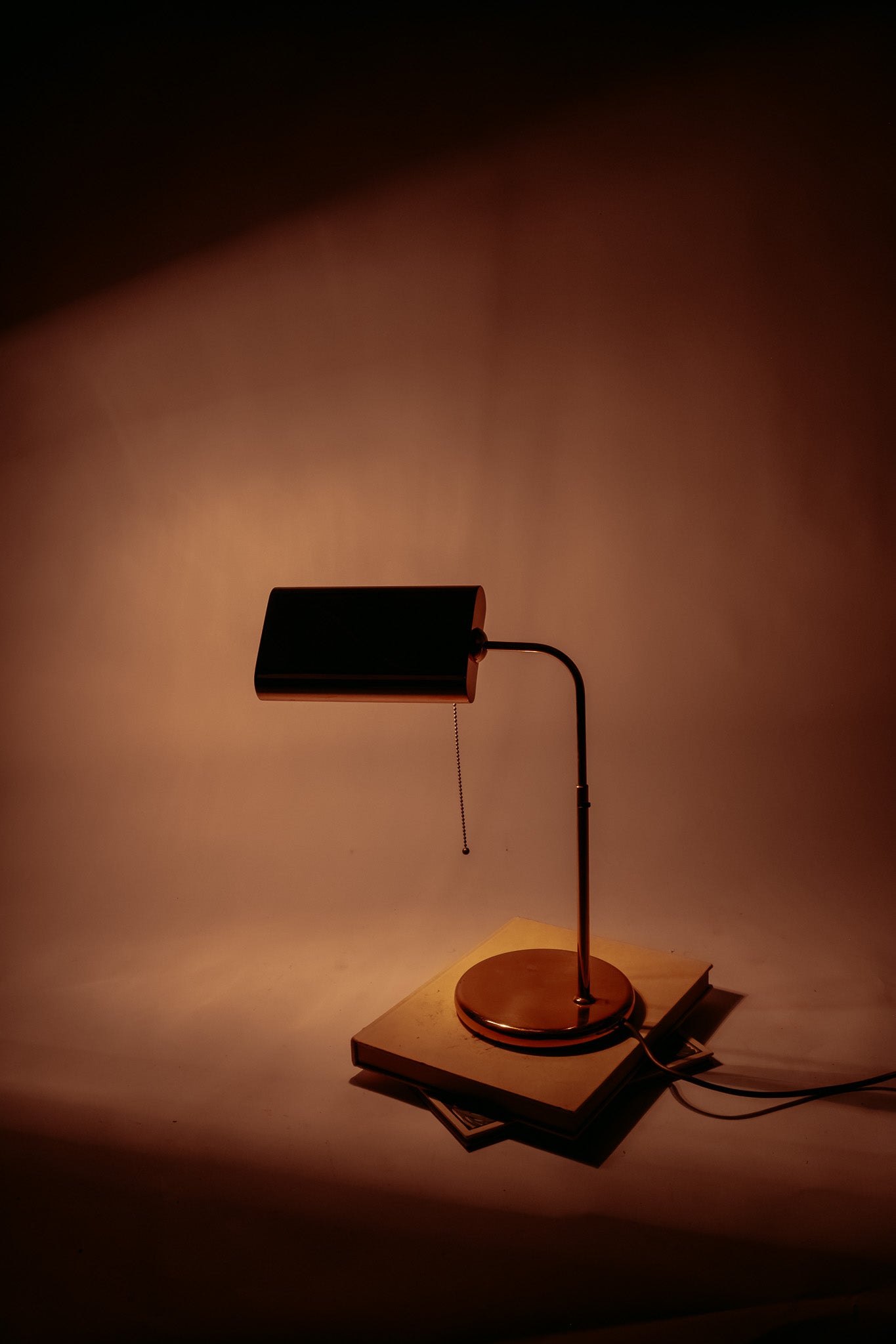 Vintage messing bureaulamp van Sölken Leuchten, jaren 70