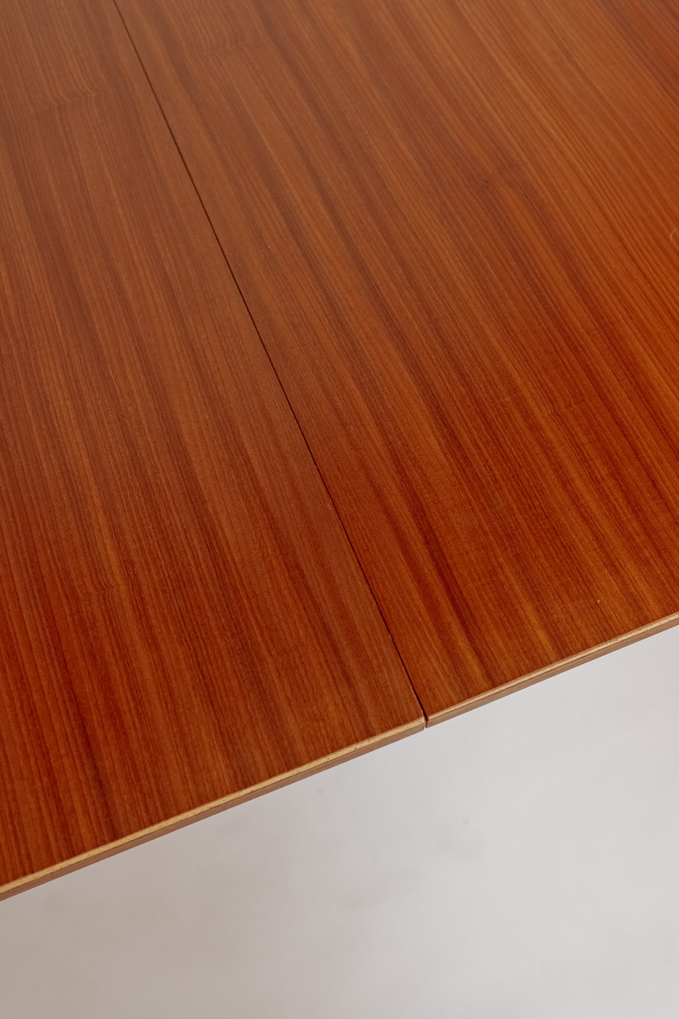 Uitschuifbare vintage eettafel met ronde hoeken, jaren 60