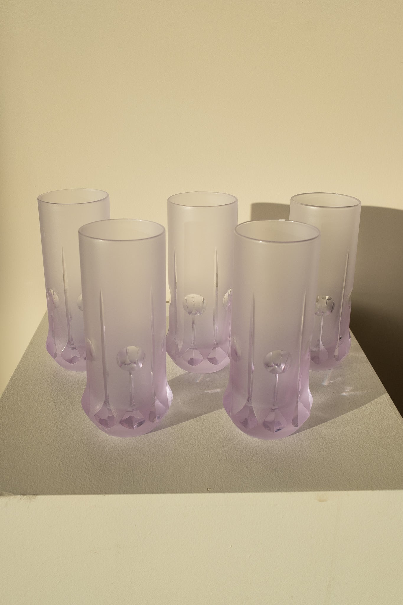 Italian Space Age long drink glasses