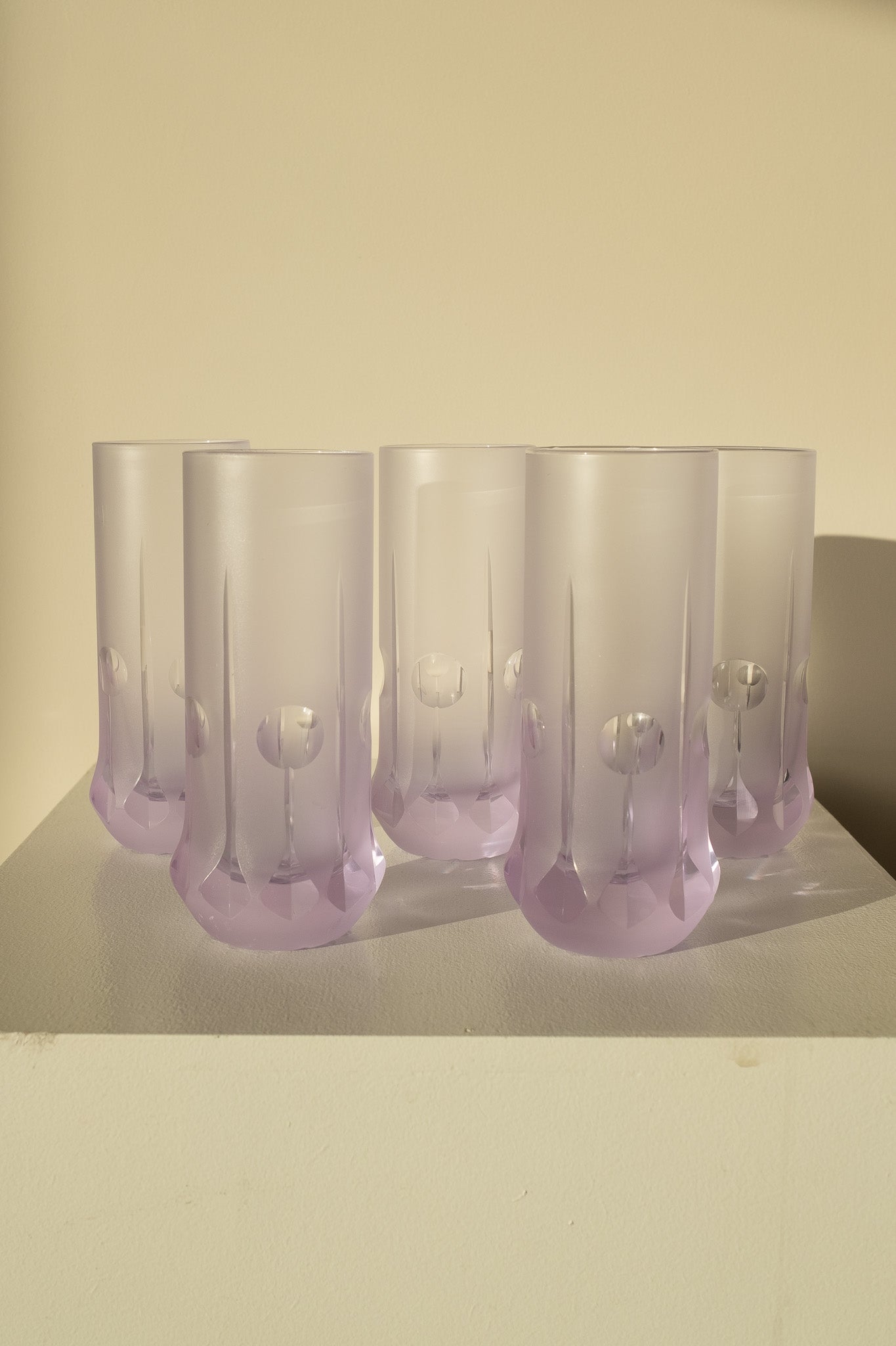 Italian Space Age long drink glasses