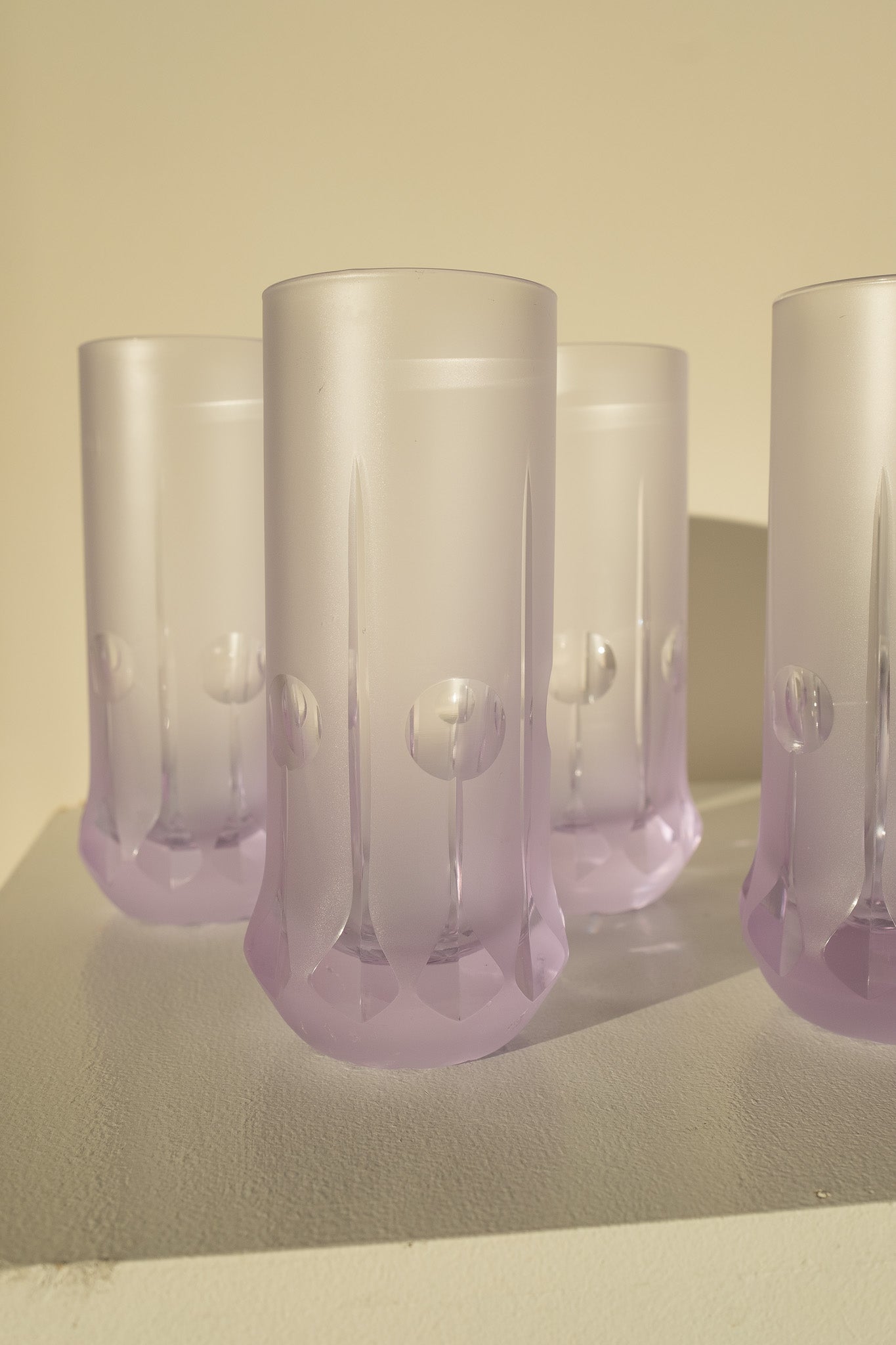 Italian Space Age long drink glasses