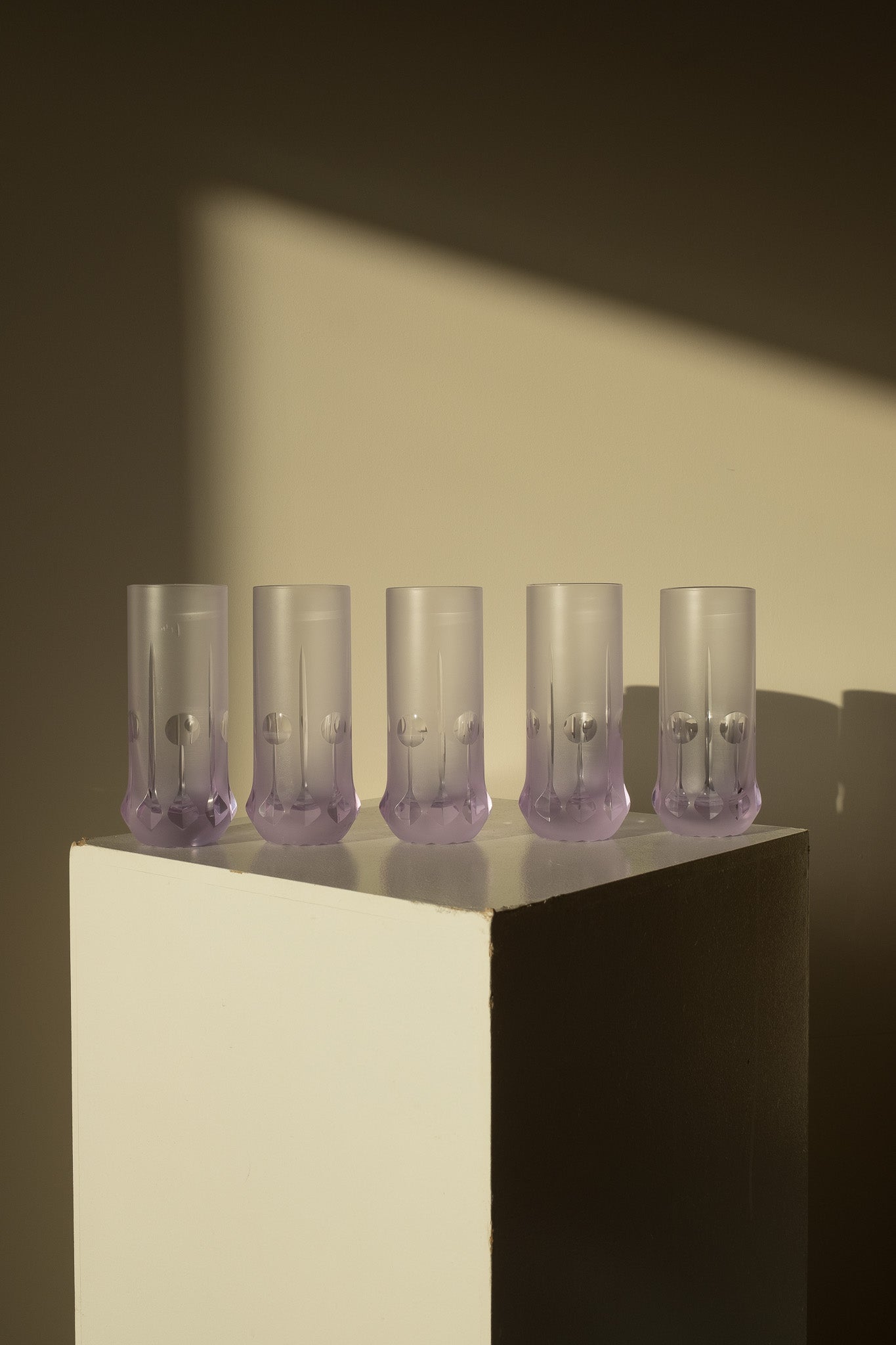 Italian Space Age long drink glasses