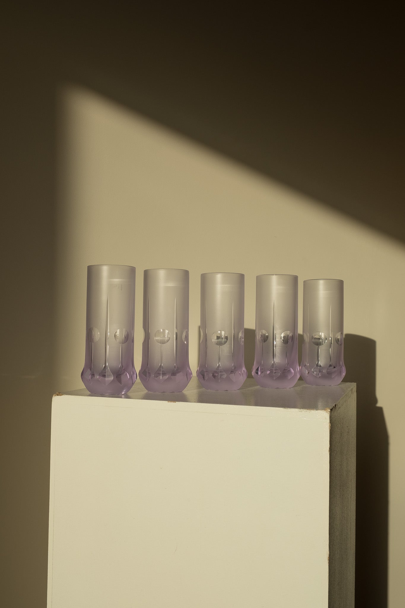 Italian Space Age long drink glasses