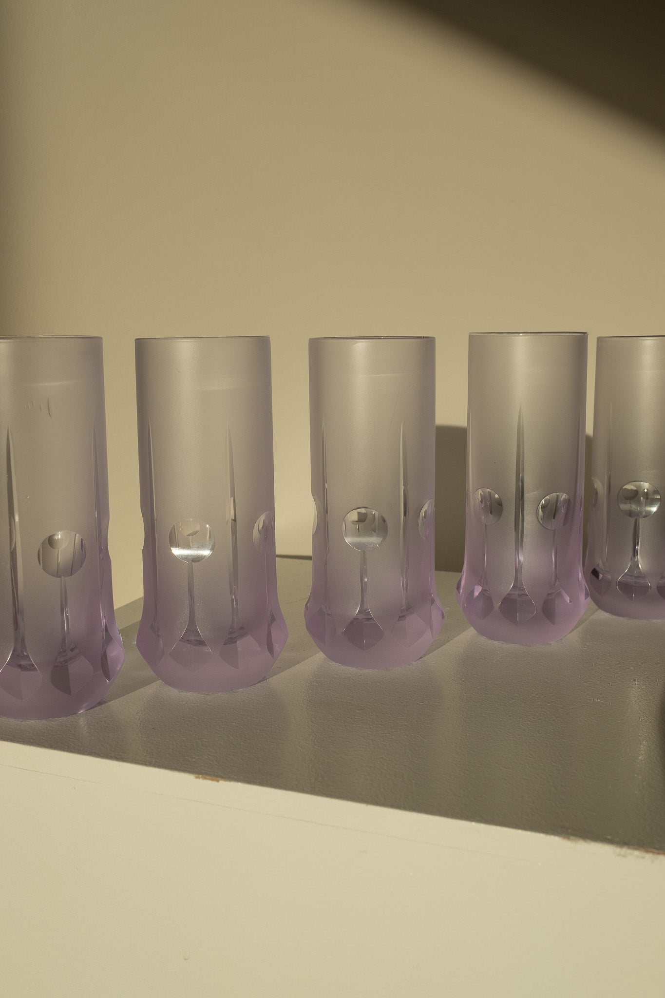 Italian Space Age long drink glasses