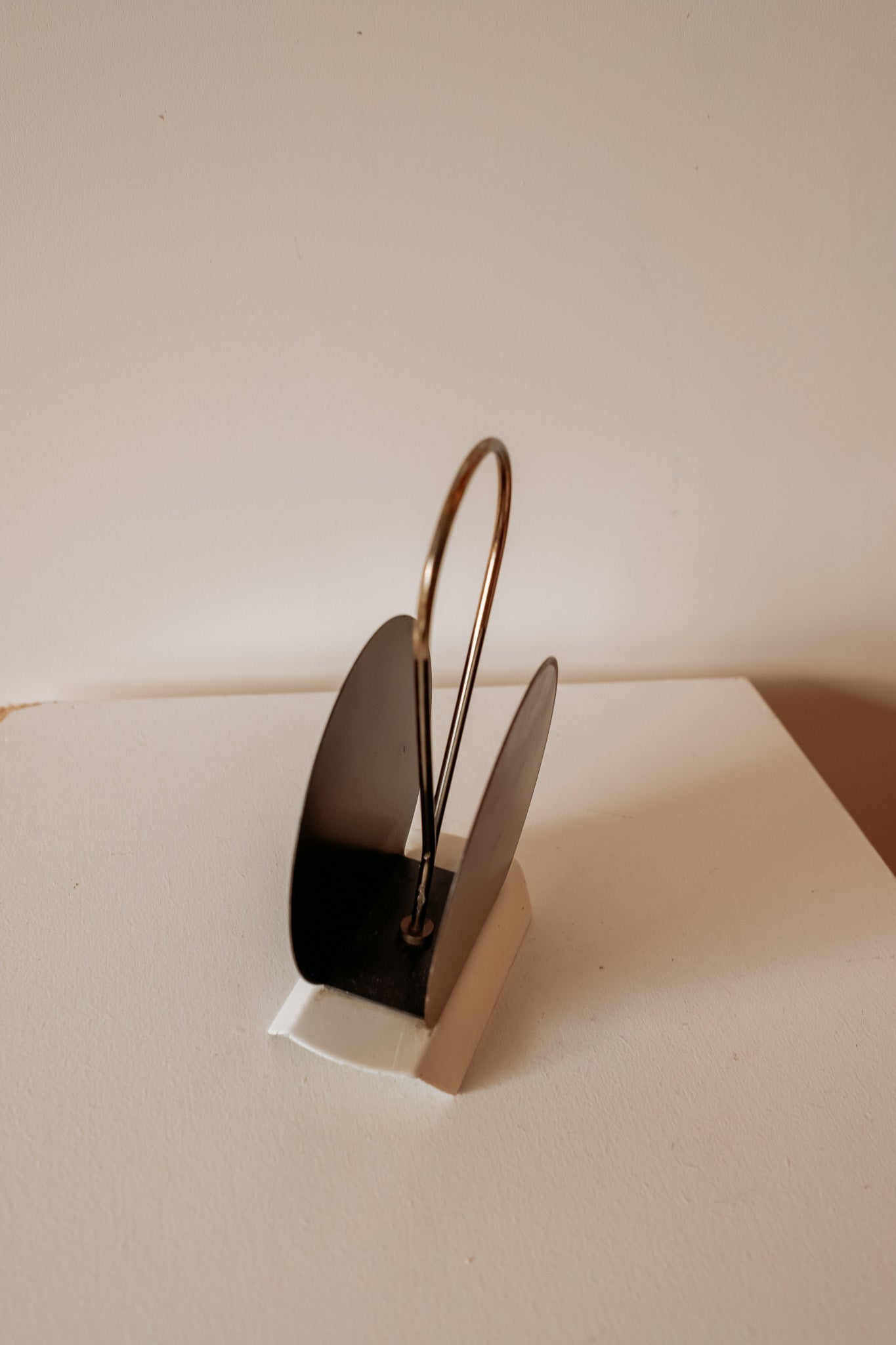 Vintage handbeschilderde servettenhouder