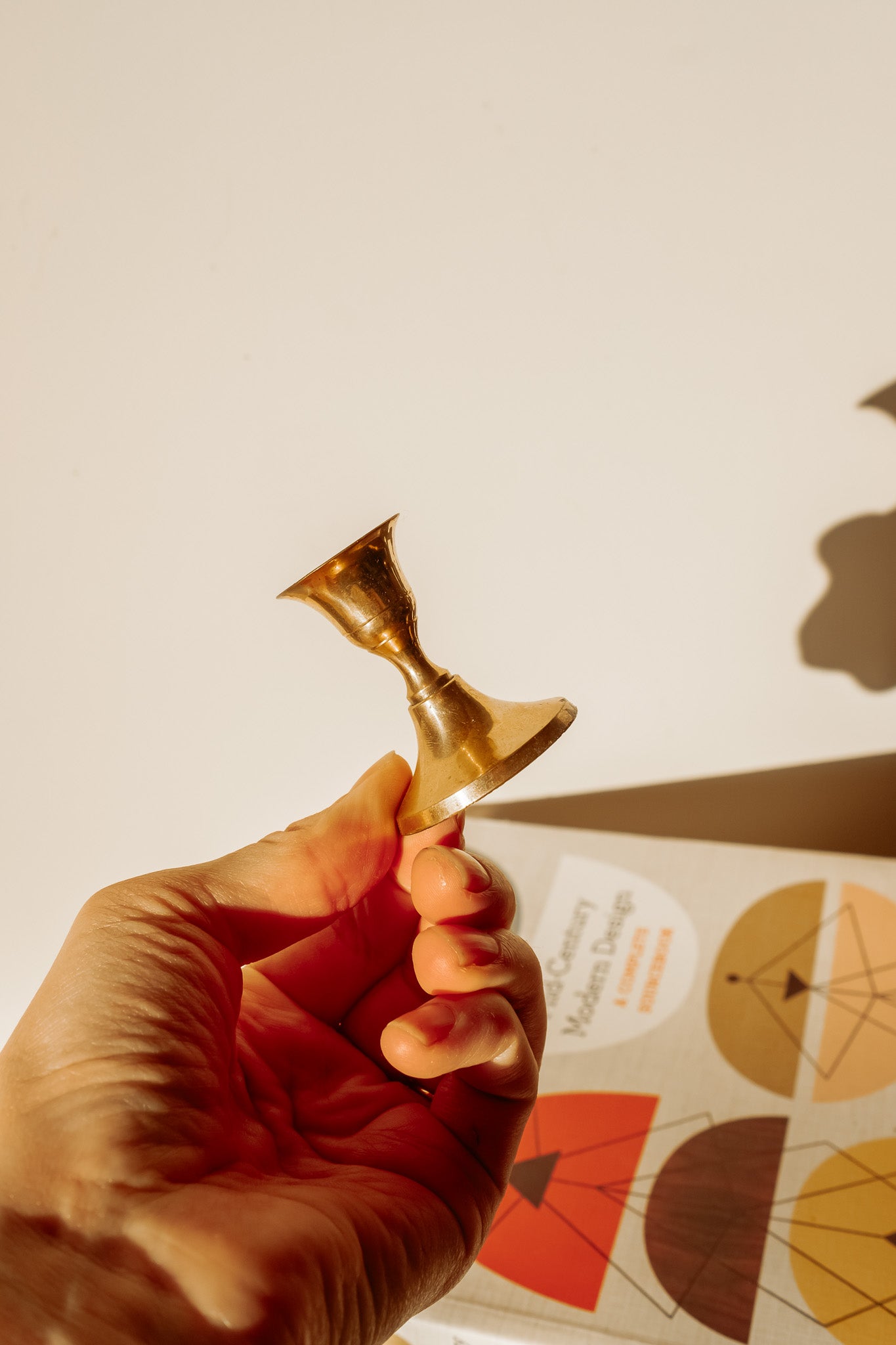 Kleine messing kandelaar