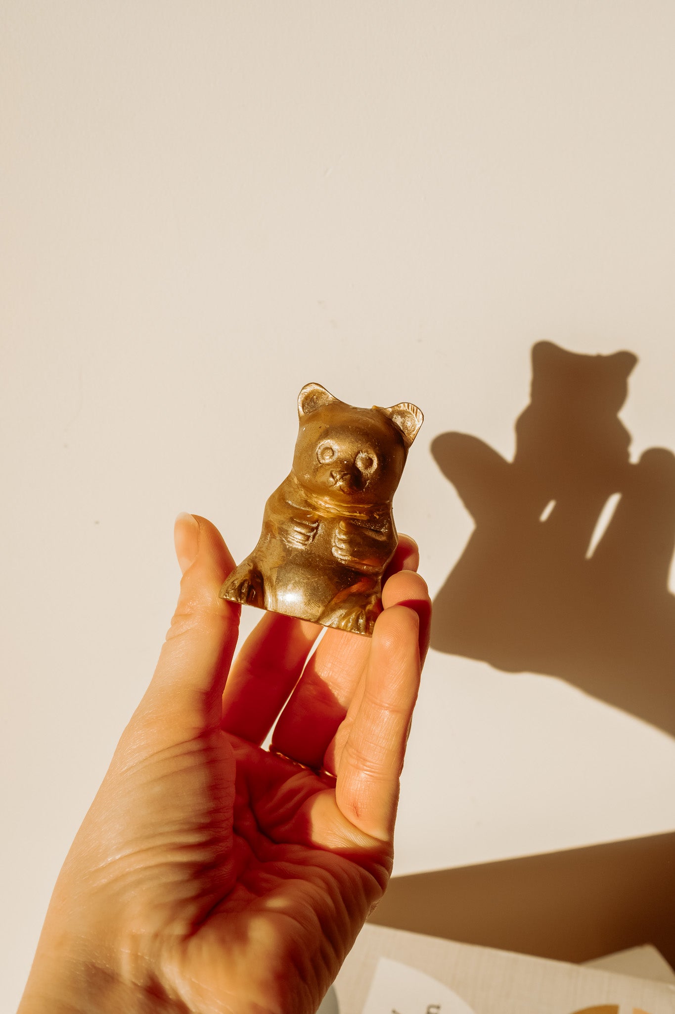 Messing beeldje van een beertje