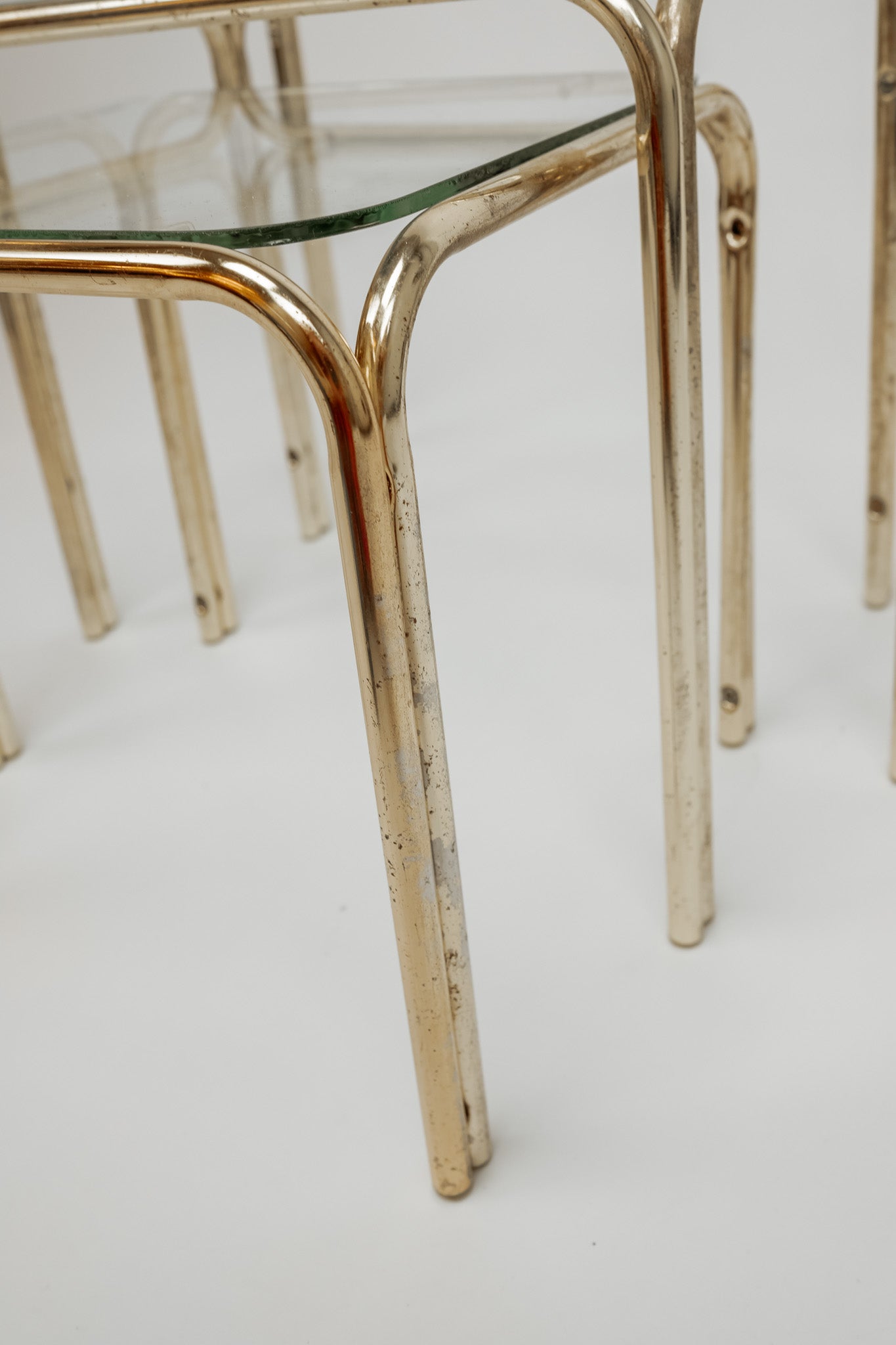 Vintage goudkleurige mimiset, jaren 80