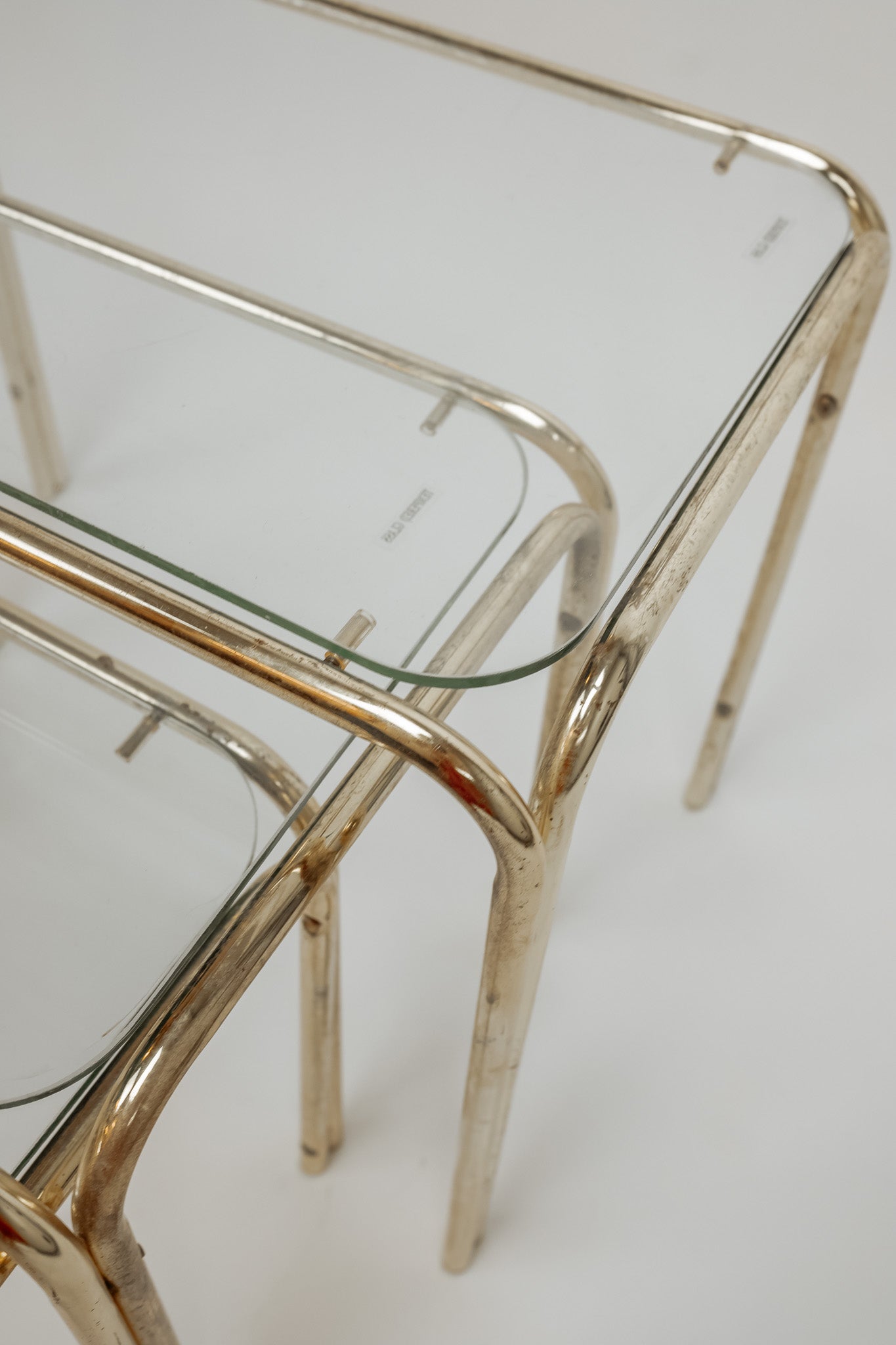 Vintage goudkleurige mimiset, jaren 80