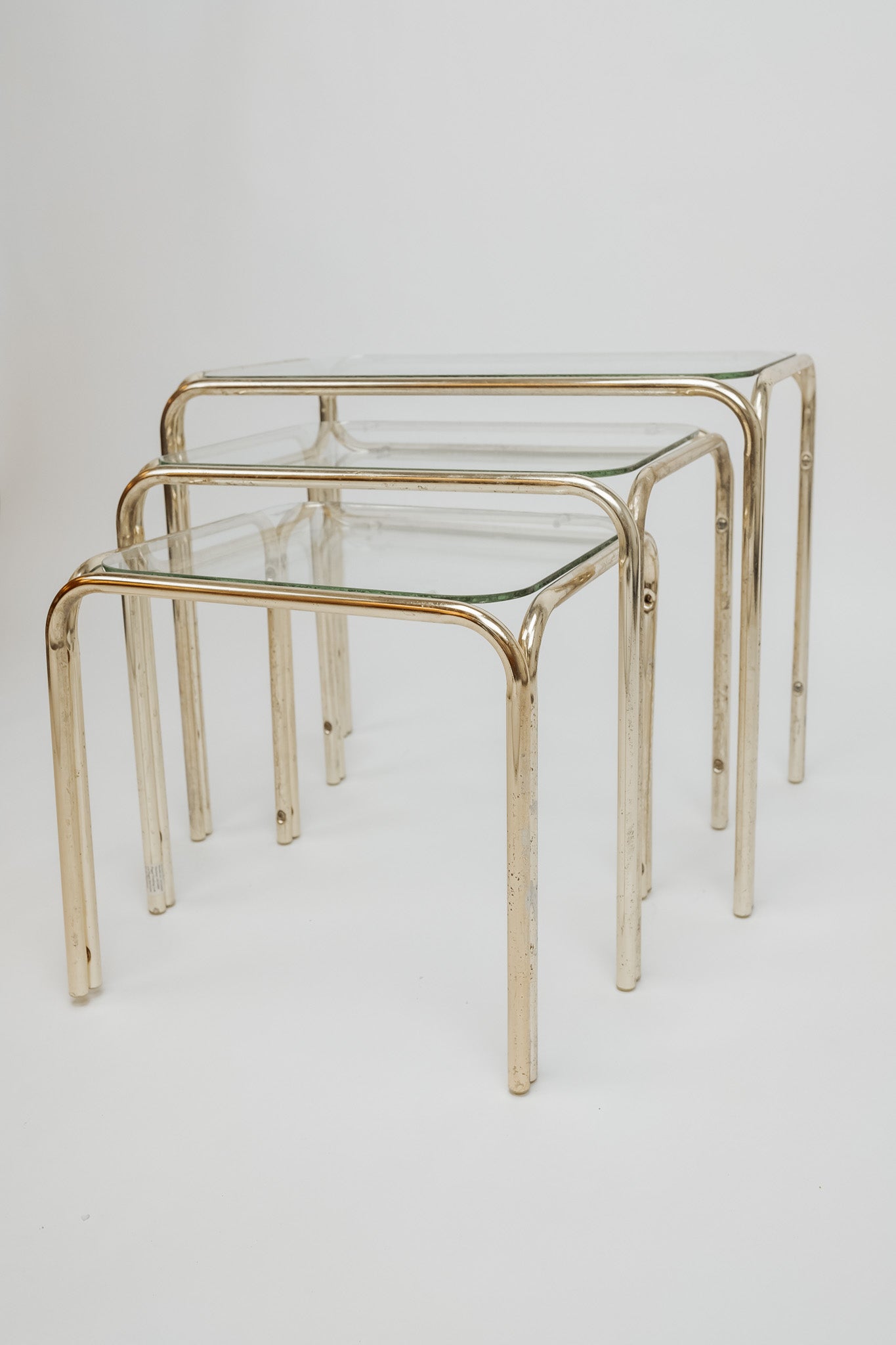 Vintage goudkleurige mimiset, jaren 80