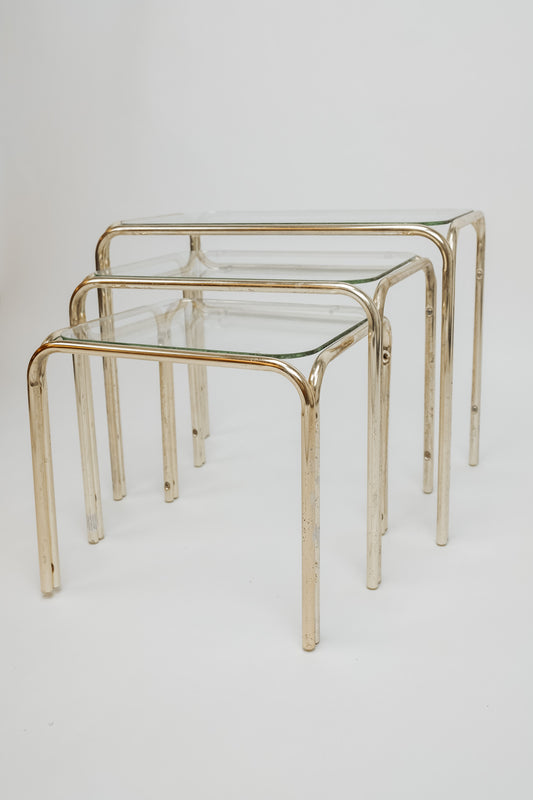 Vintage goudkleurige mimiset, jaren 80