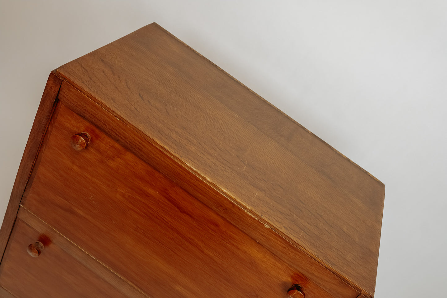 Vintage houten schoenenkastje