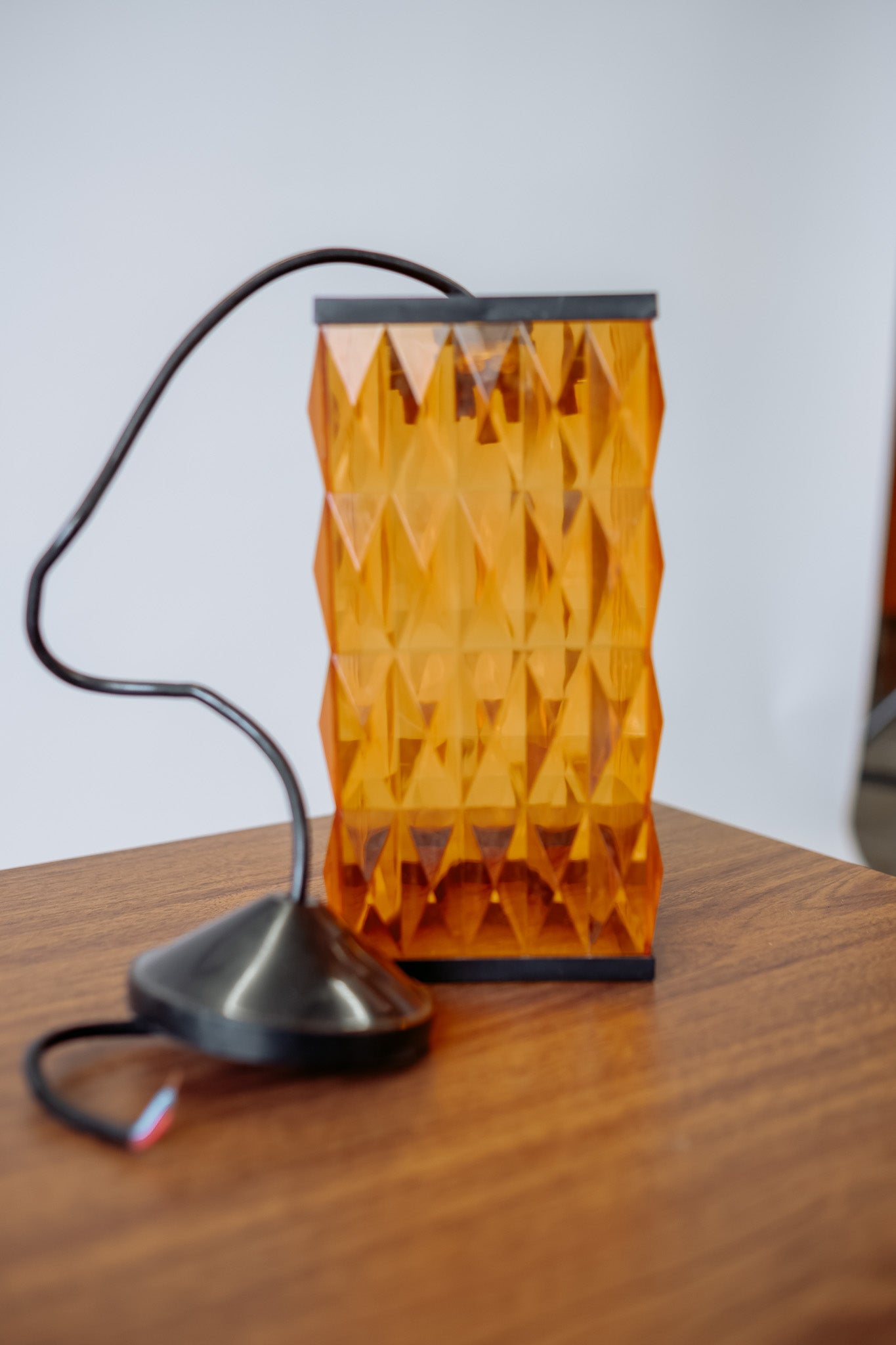 Oranje ruitpatroon hanglamp