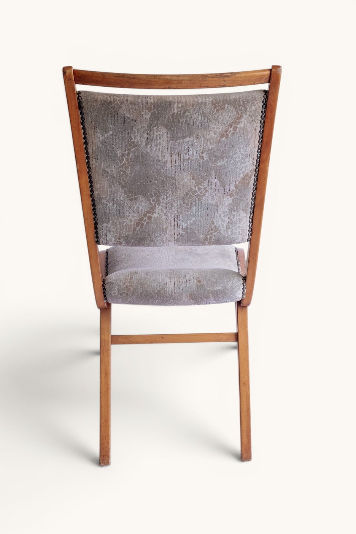 Set van 4 vintage houten eetkamerstoelen