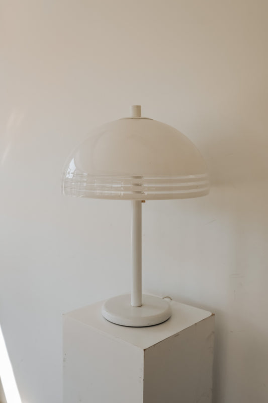 Dijkstra mushroom tafellamp met plexiglas kap, jaren 70