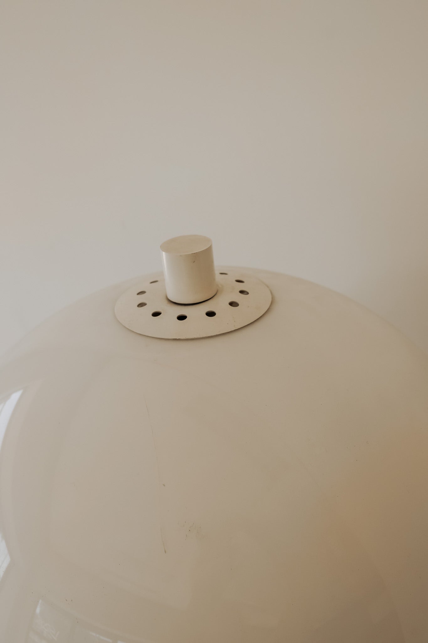 Dijkstra mushroom tafellamp met plexiglas kap, jaren 70