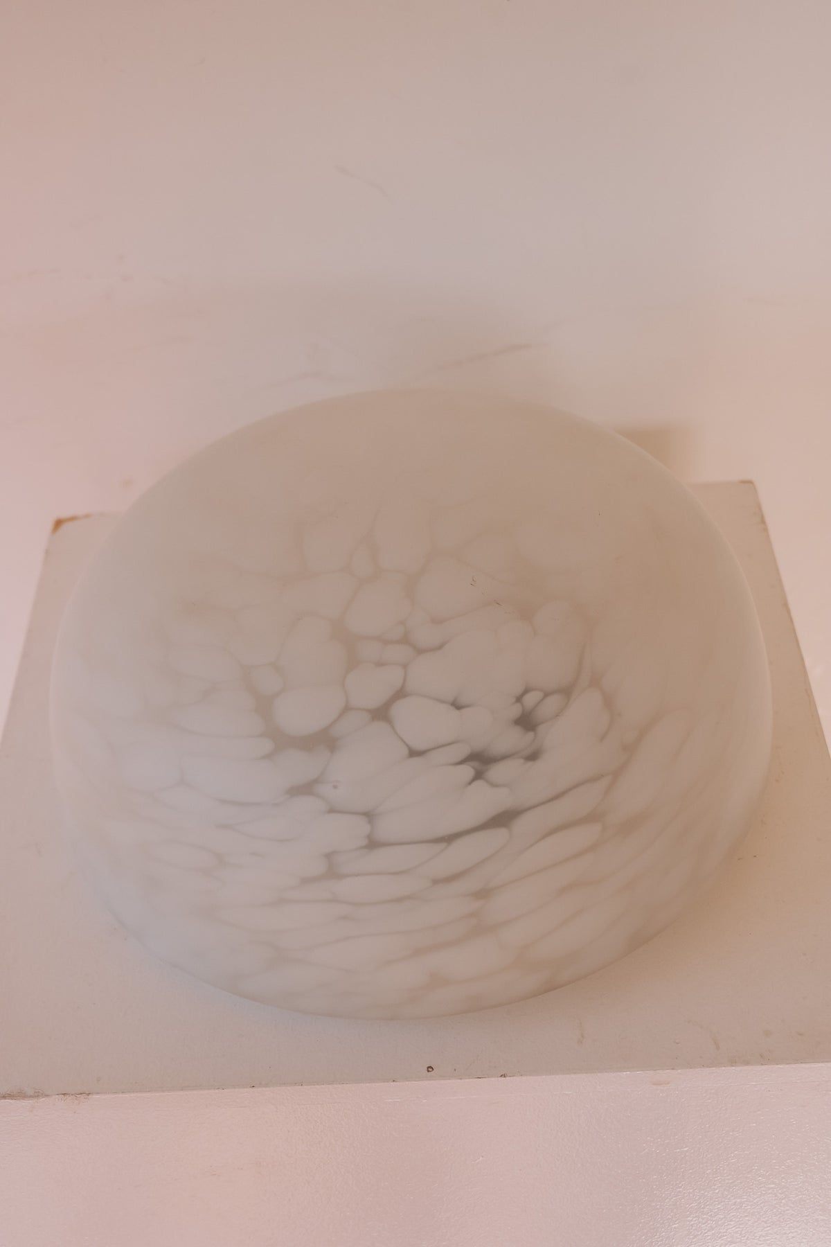 Murano glazen plafondlamp van gewolkt glas