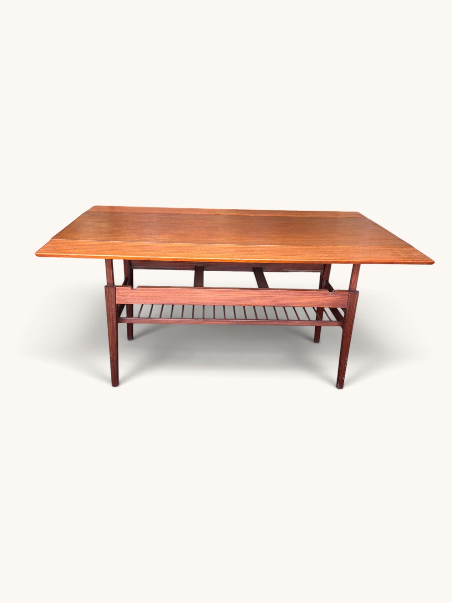 Mid-Century vintage salontafel en eettafel in 1, Grete Jalk voor Glostrup