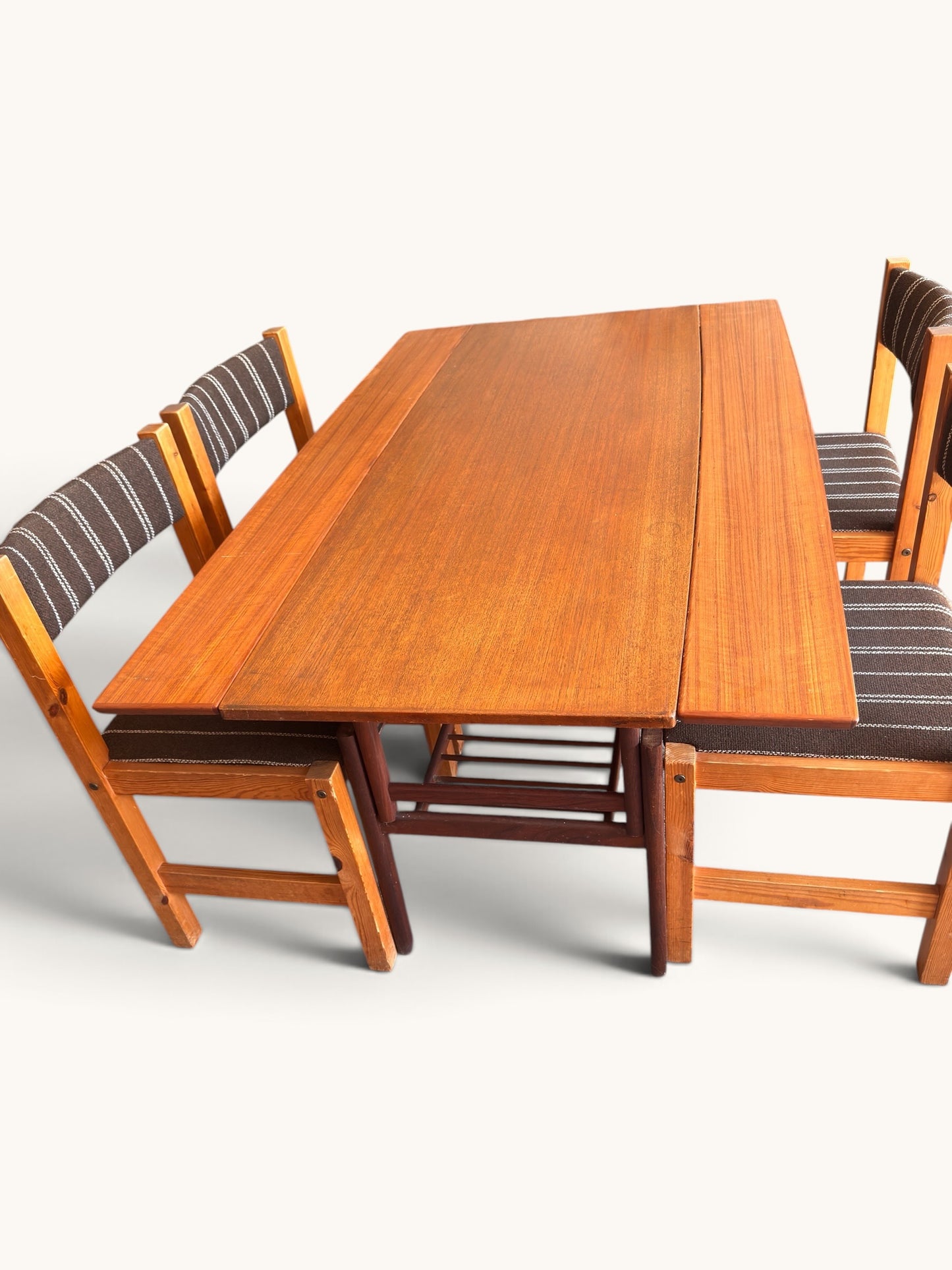 Mid-Century vintage salontafel en eettafel in 1, Grete Jalk voor Glostrup