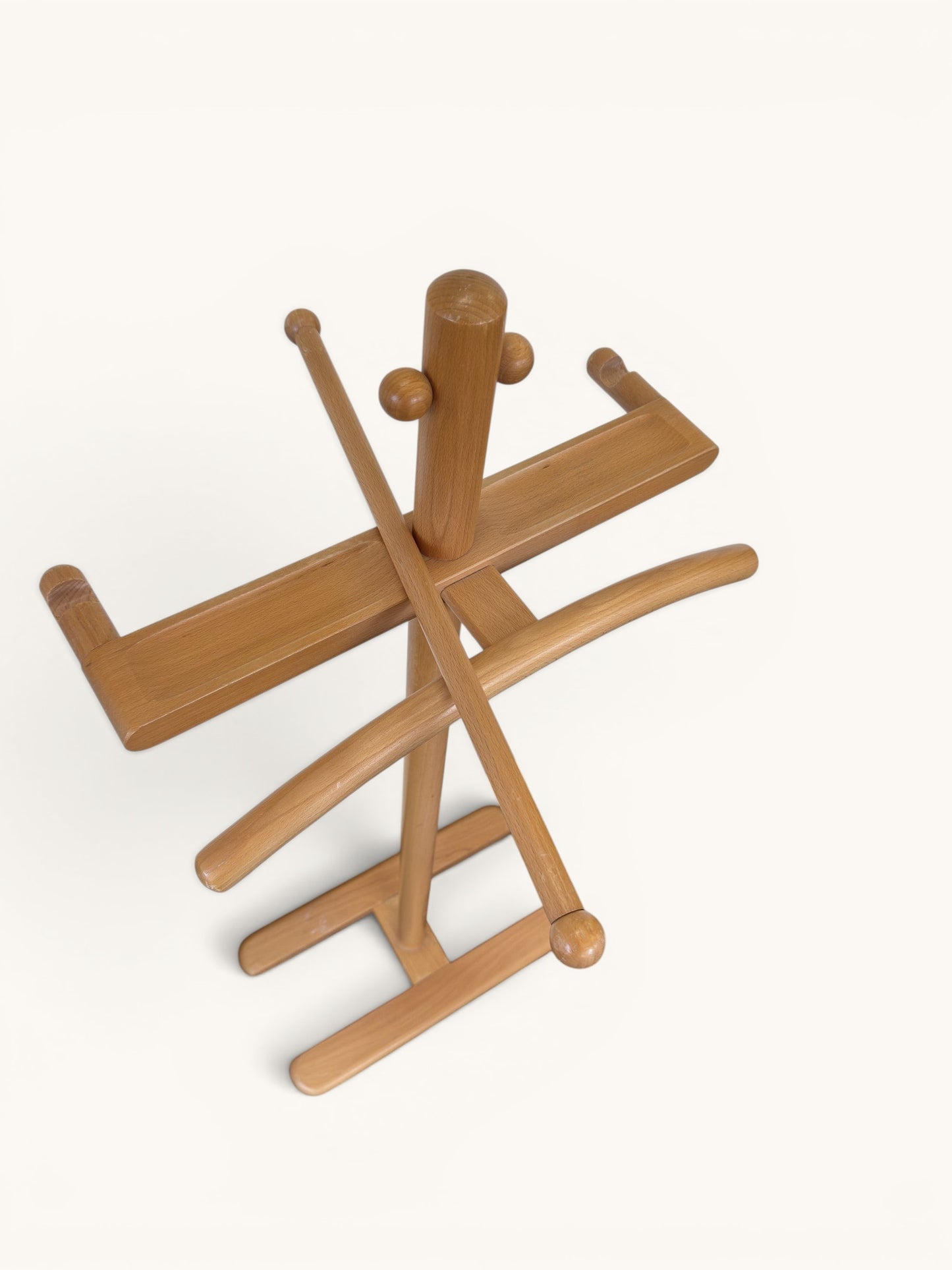 Post modern houten dressboy, jaren 80