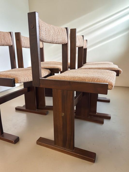 Set van 6 eetkamerstoelen van Poul H. Poulsen voor Gangsø Møbler
