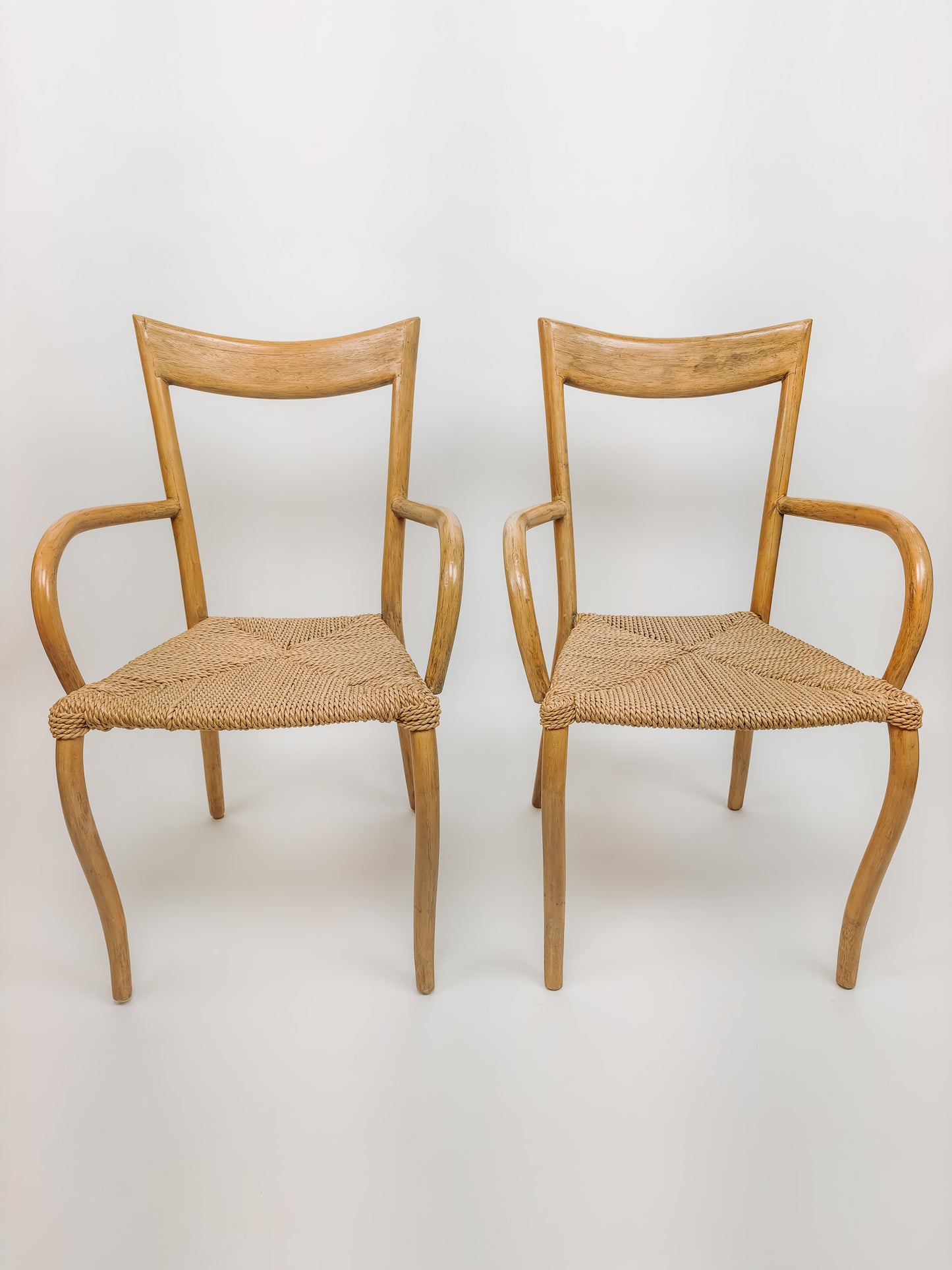 2x Val Padilla Manila eetkamerstoelen, Jasper Conran '70