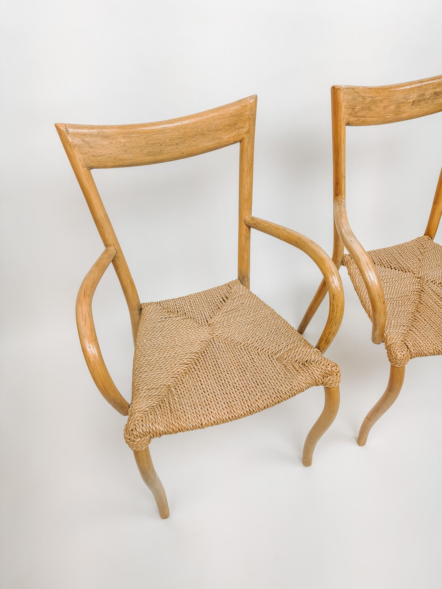 2x Val Padilla Manila eetkamerstoelen, Jasper Conran '70
