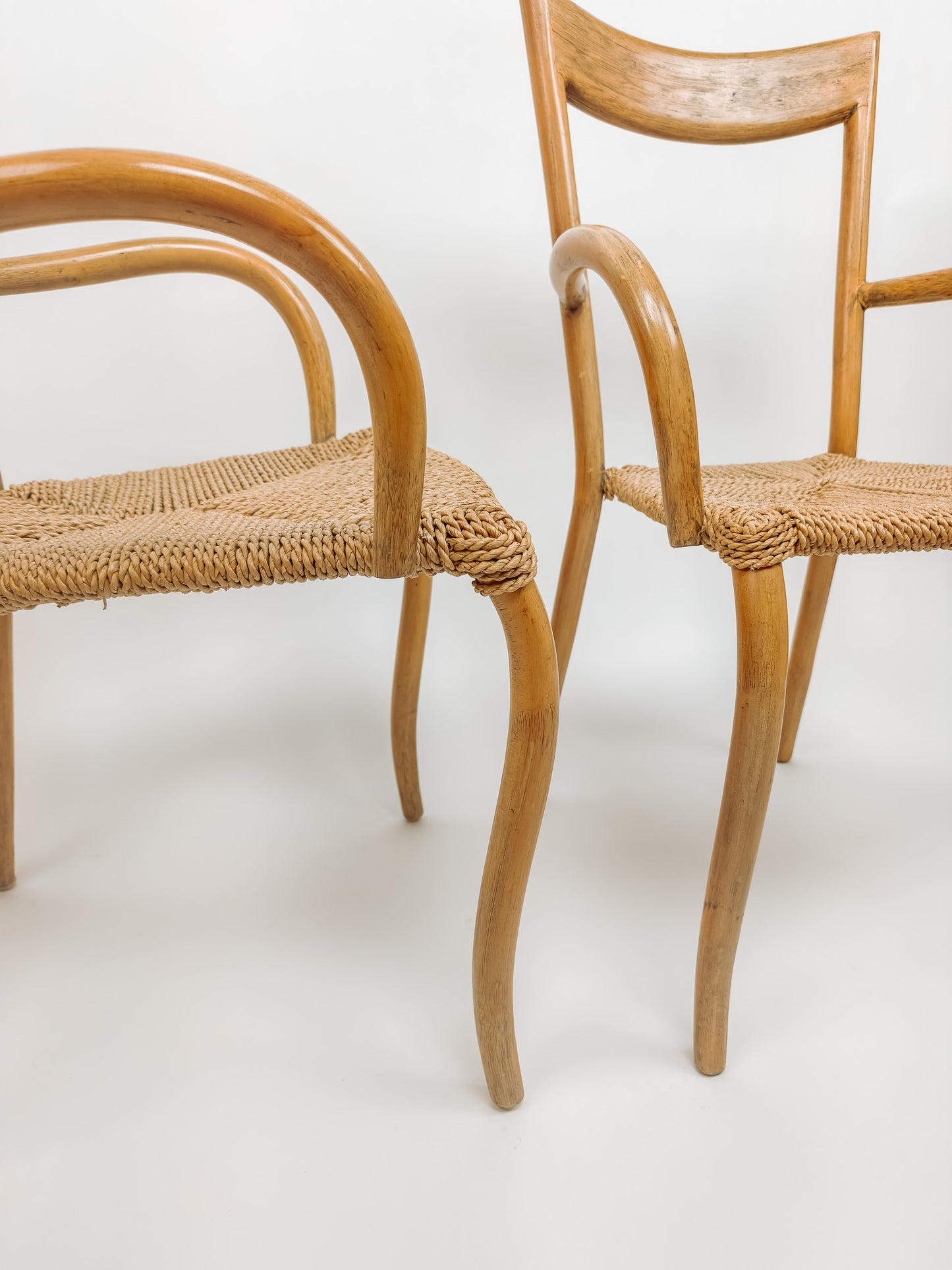 2x Val Padilla Manila eetkamerstoelen, Jasper Conran '70