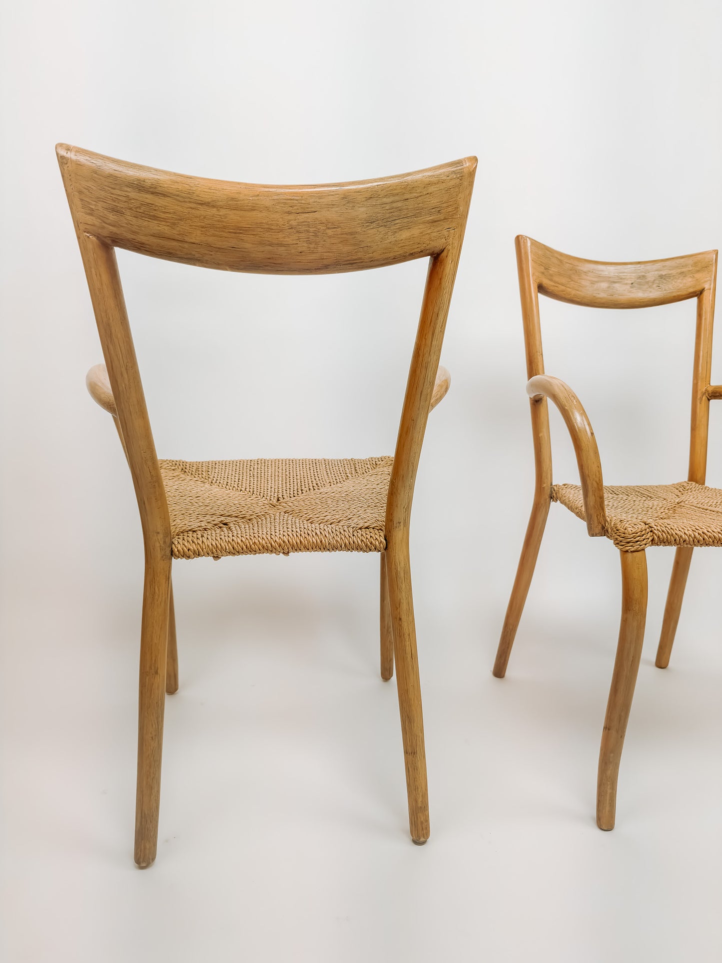 2x Val Padilla Manila eetkamerstoelen, Jasper Conran '70
