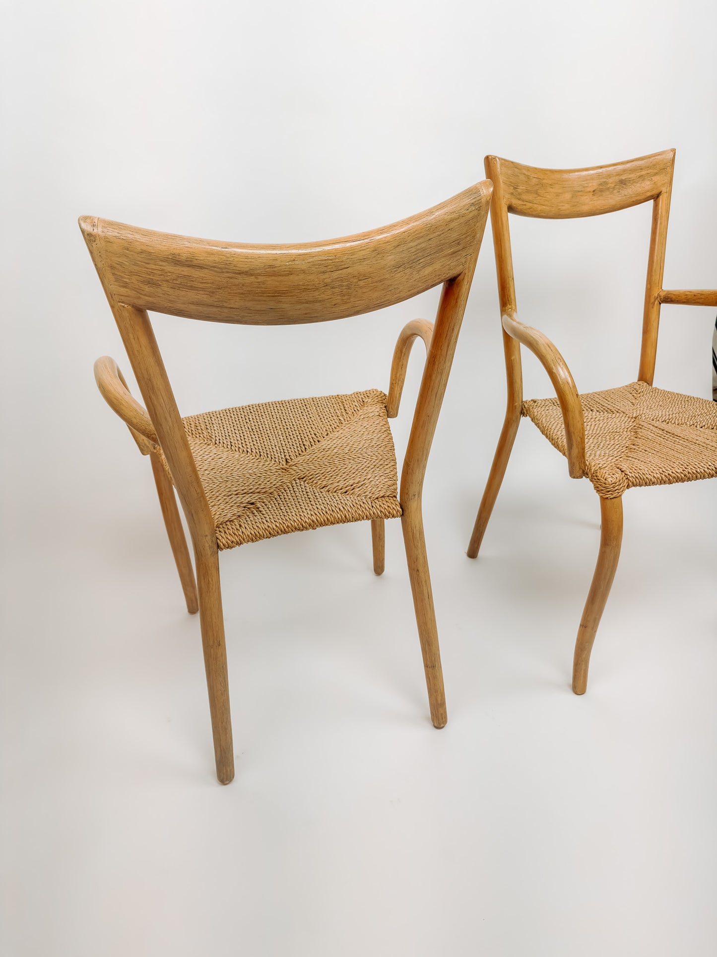 2x Val Padilla Manila eetkamerstoelen, Jasper Conran '70