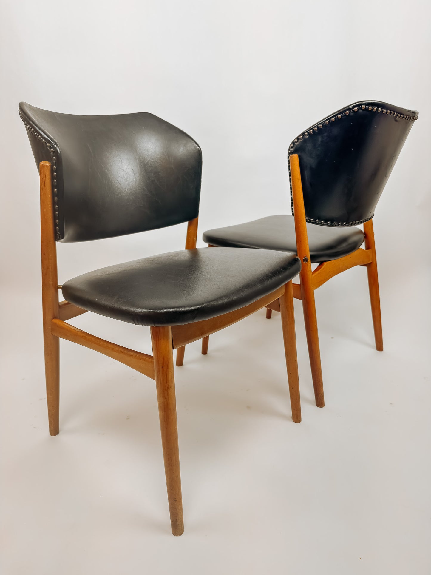 2x Vintage eetkamerstoelen van Franz Spahn voor Spahn Stadtlohn, jaren 50