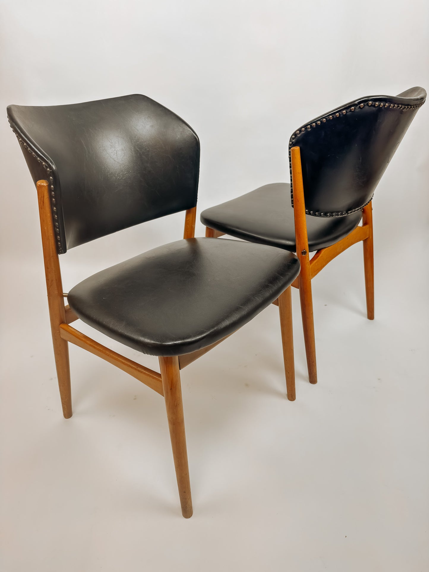 2x Vintage eetkamerstoelen van Franz Spahn voor Spahn Stadtlohn, jaren 50