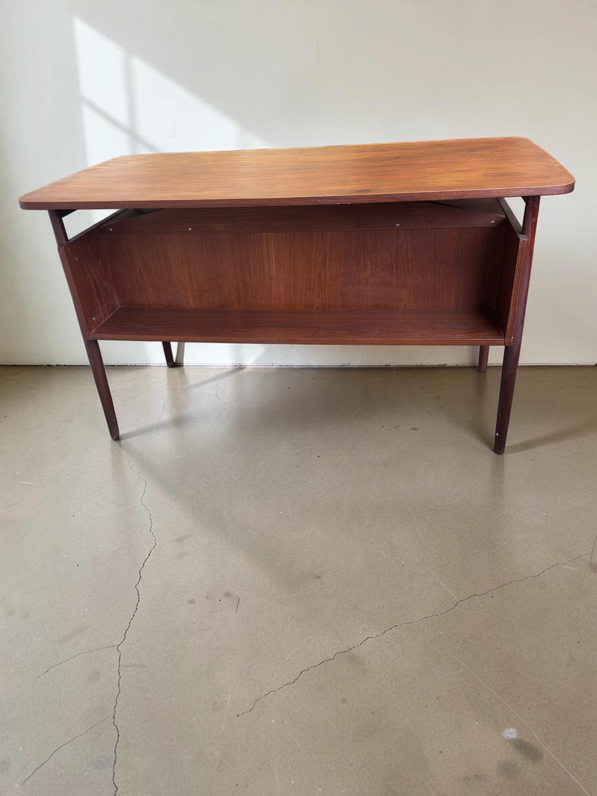 Deens teak bureau van Gunnar Nielsen Tibergaard, jaren 60