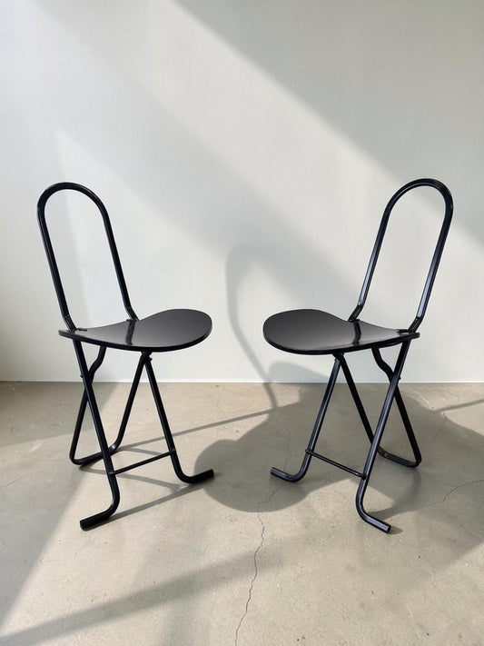 Set van 2 vintage Dafne klapstoelen van Gastone Rinaldi voor La Tema