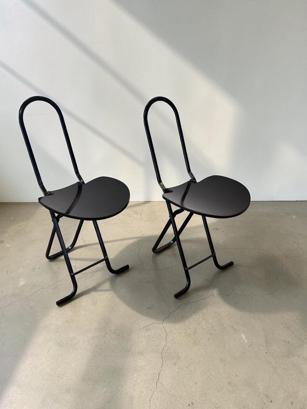 Set van 2 vintage Dafne klapstoelen van Gastone Rinaldi voor La Tema