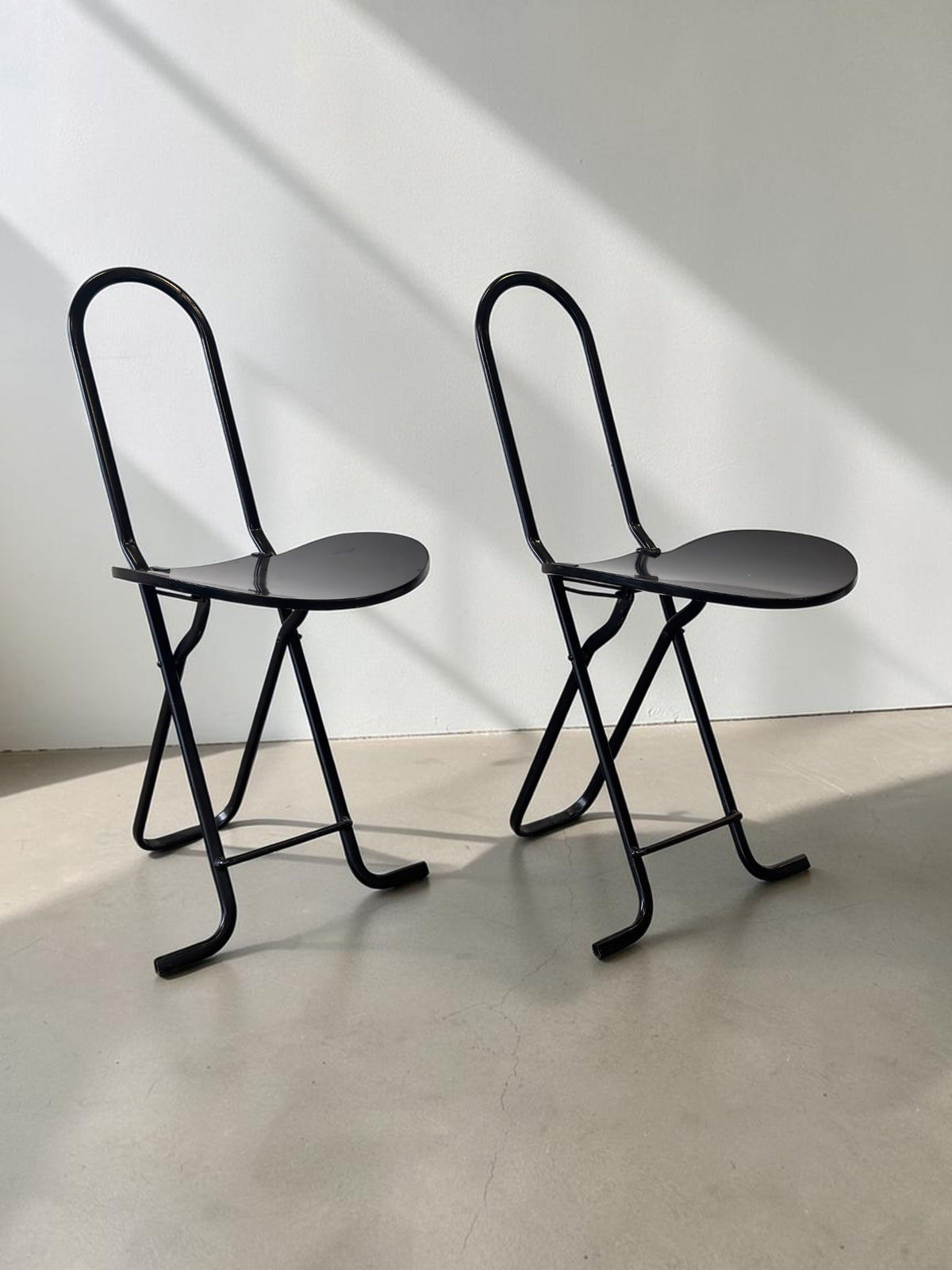 Set van 2 vintage Dafne klapstoelen van Gastone Rinaldi voor La Tema