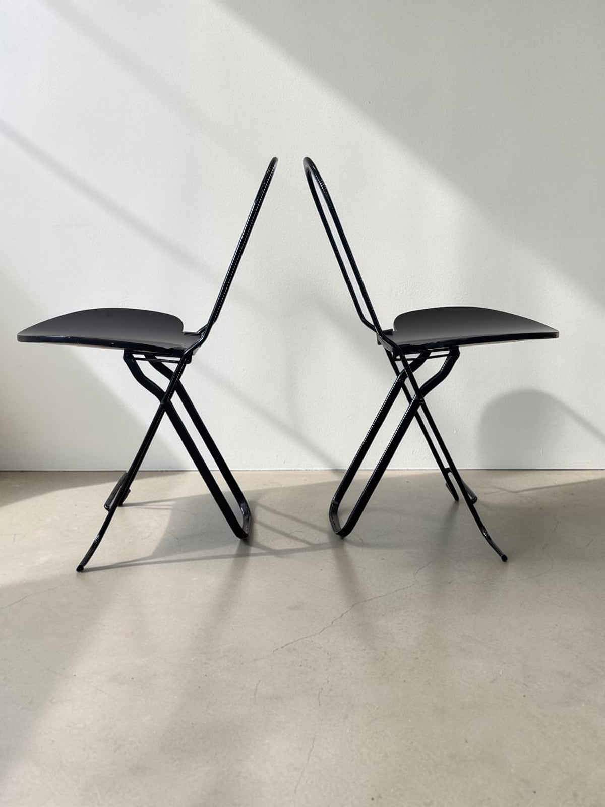 Set van 2 vintage Dafne klapstoelen van Gastone Rinaldi voor La Tema