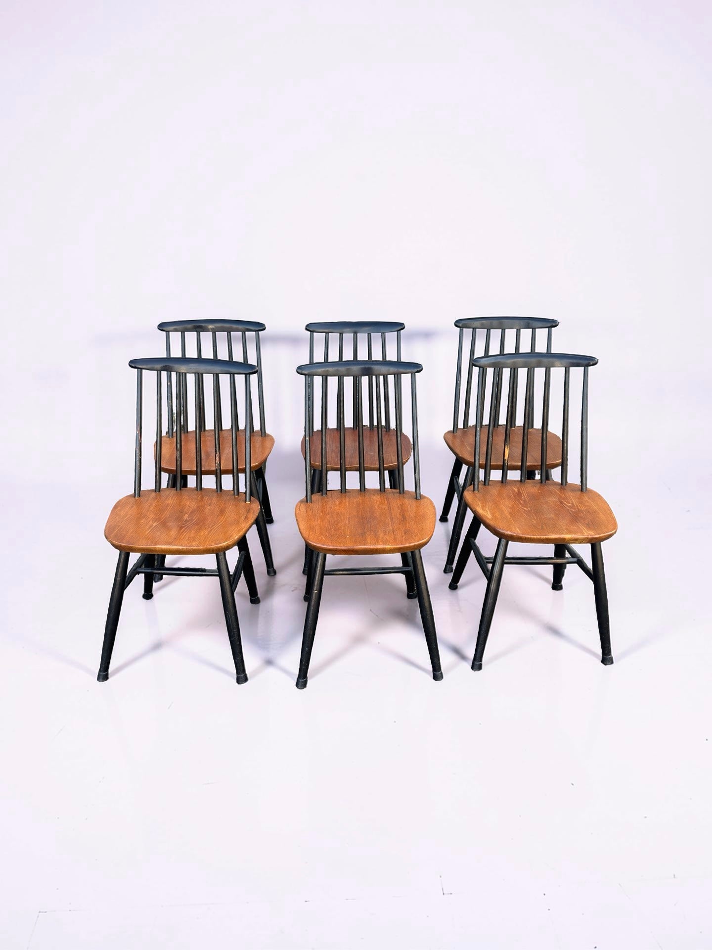 Vintage Fanett stoelen door Ilmari Tapiovaara, 1960s, set van 6