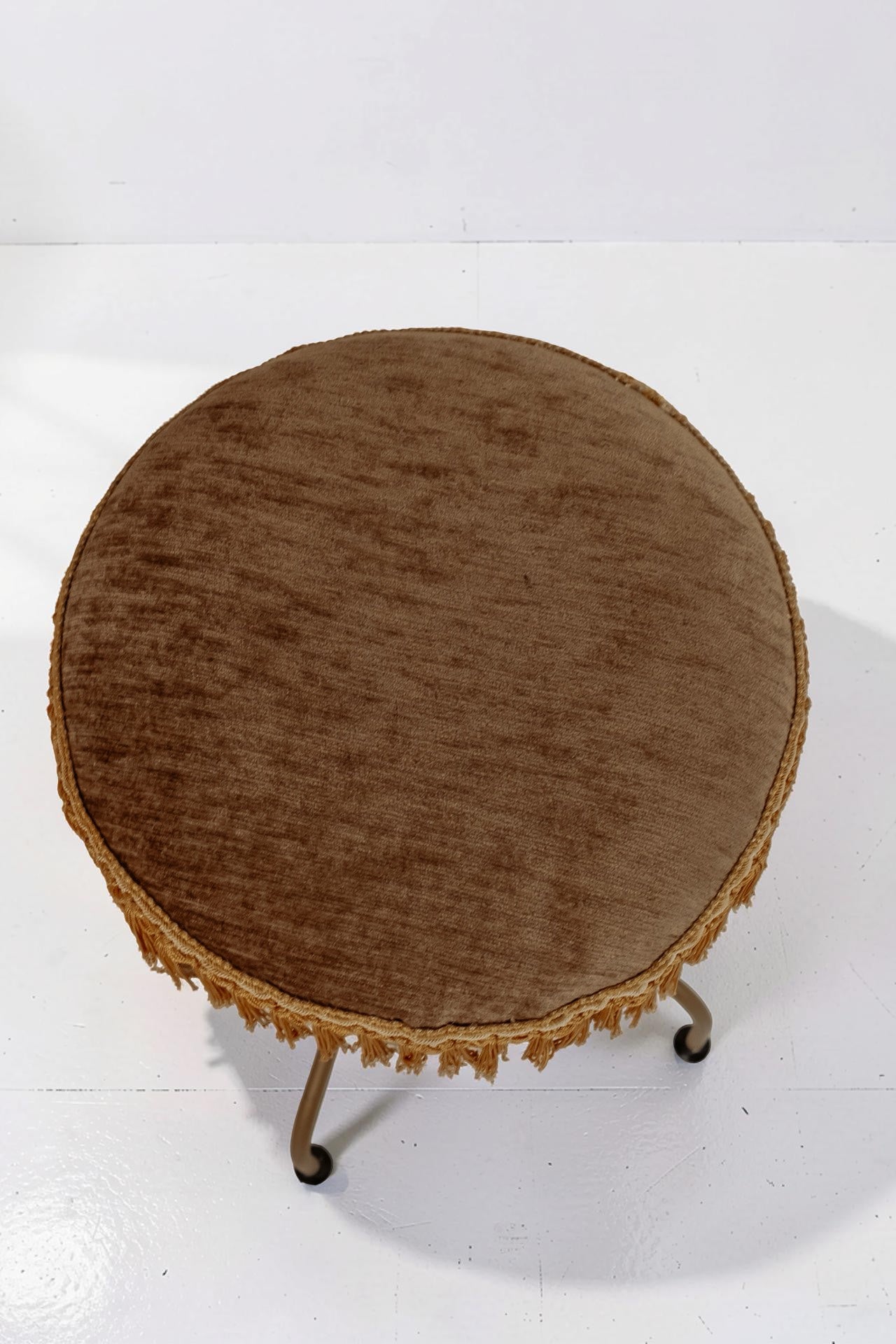 Vintage messing vanity kaptafel met krukje