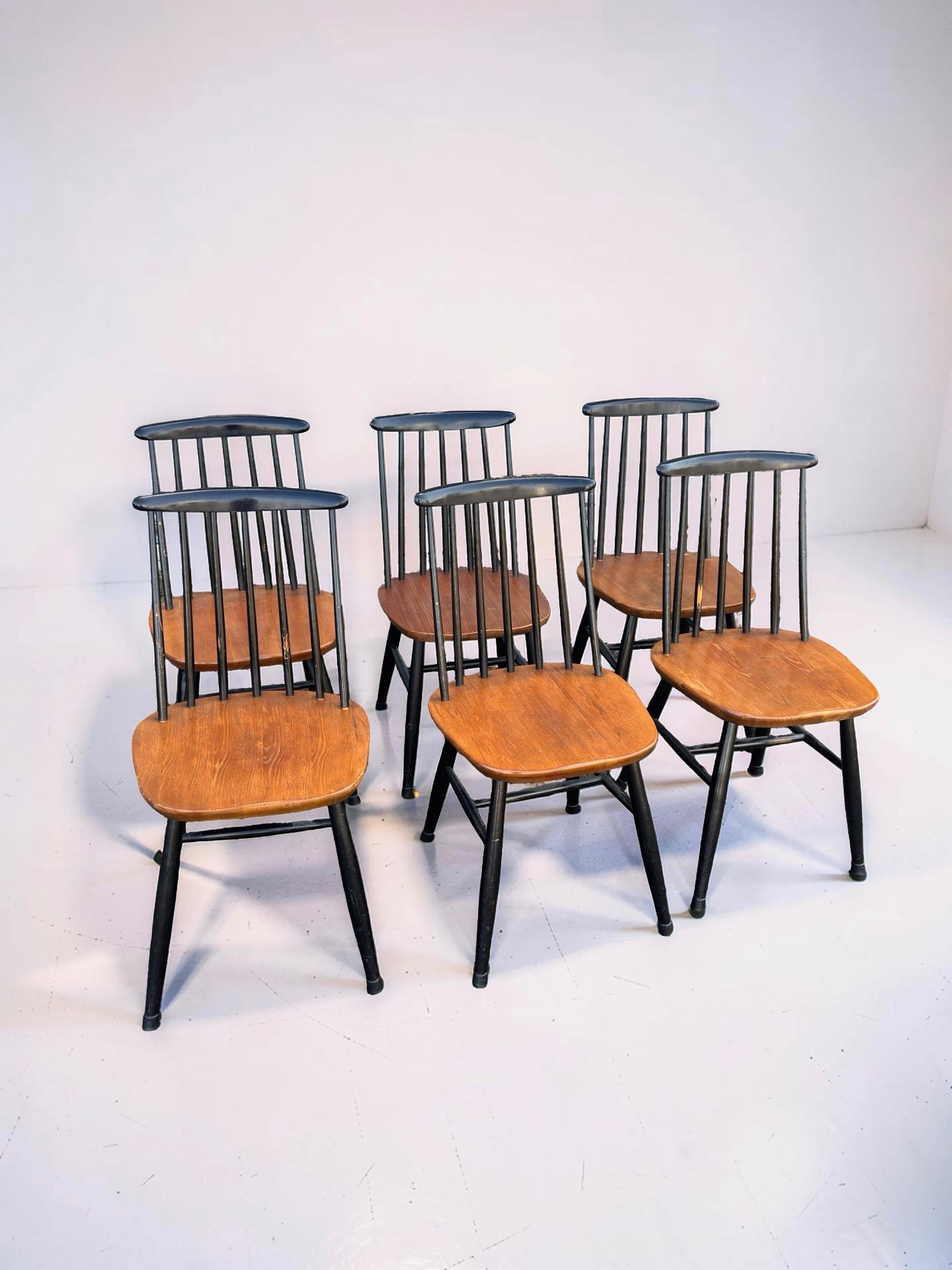 Vintage Fanett stoelen door Ilmari Tapiovaara, 1960s, set van 6