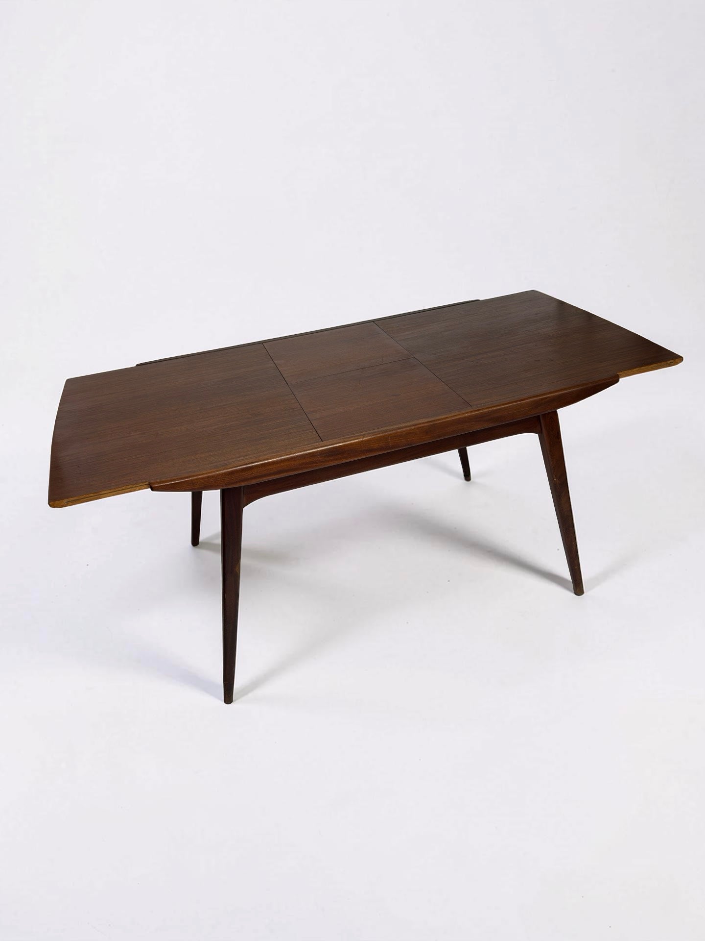 Verlengbare teak eetkamertafel van Topform, jaren 60