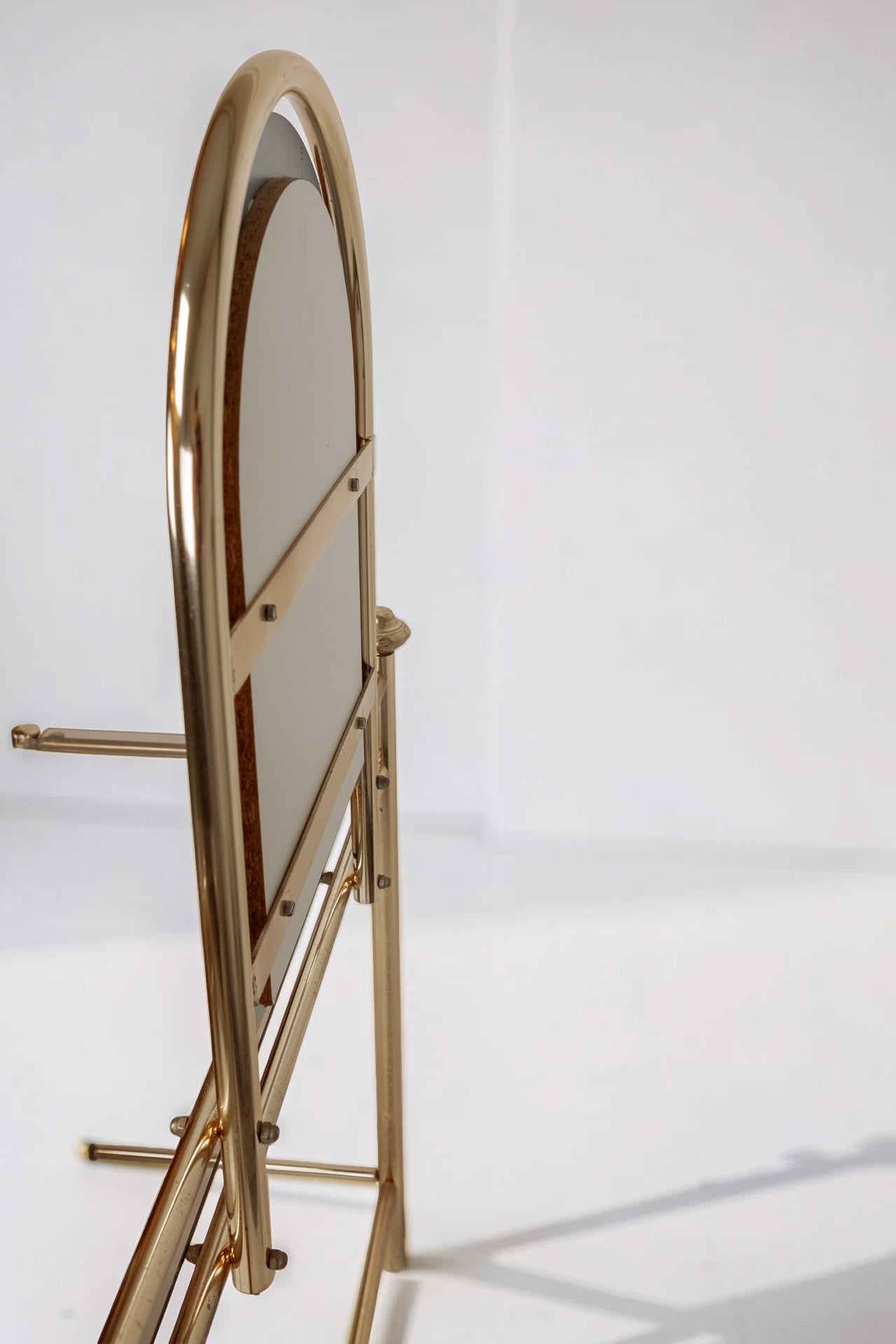 Vintage messing vanity kaptafel met krukje