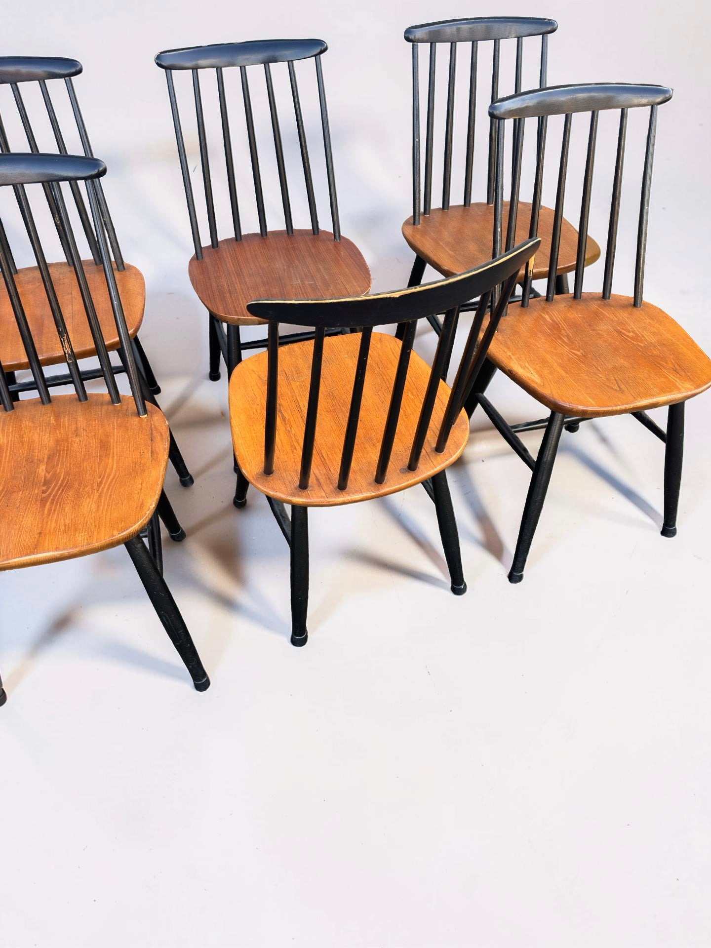 Vintage Fanett stoelen door Ilmari Tapiovaara, 1960s, set van 6